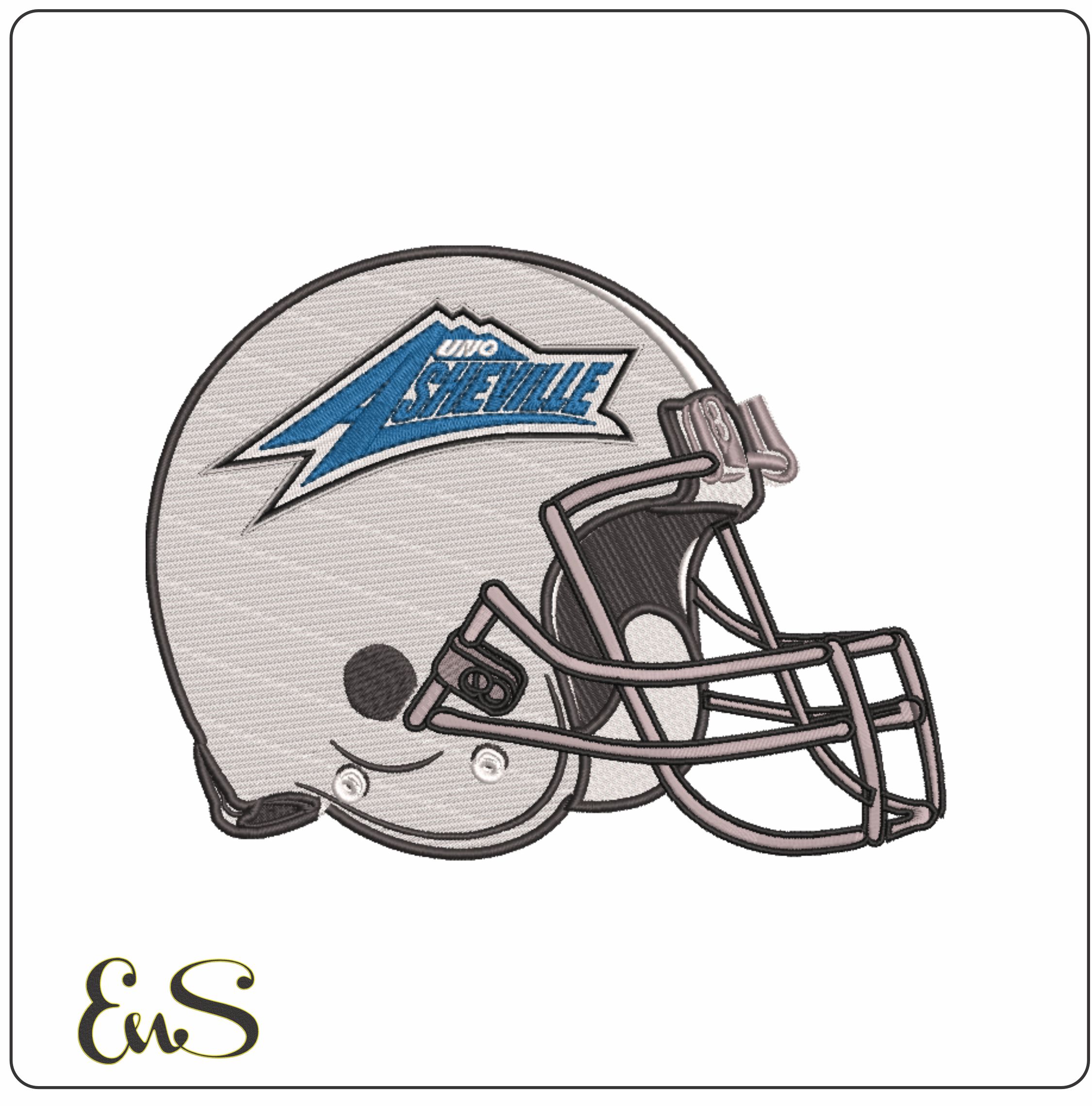 Af Helmet North Carolina Asheville Bulldogs 2004 To 2013 University Of North Carolina