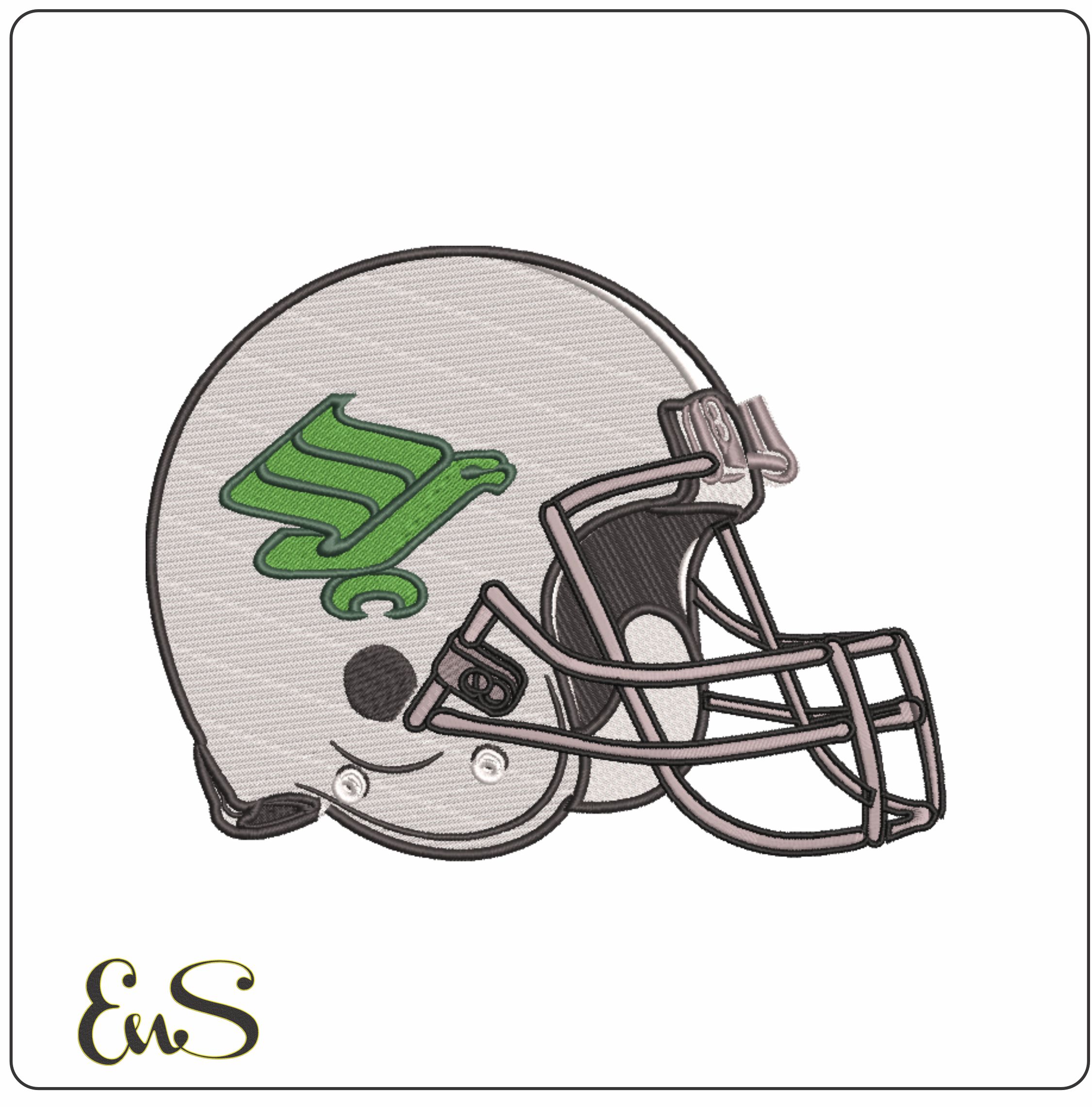 Af Helmet North Texas Mean Green 1973 To 1983 University Of North Texas