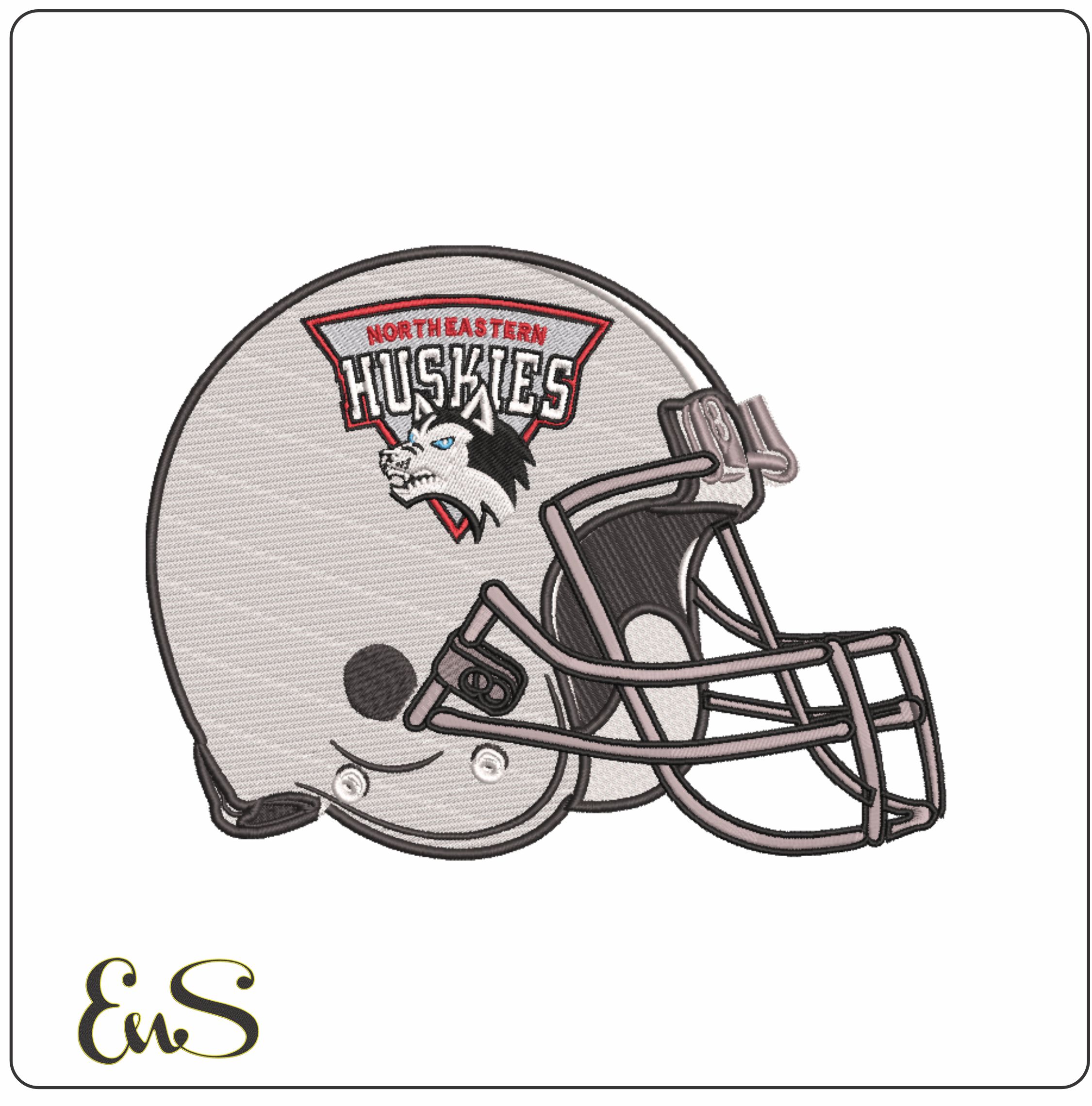 Af Helmet Northeastern Huskies Logo 1992 To 2000 Northeastern University