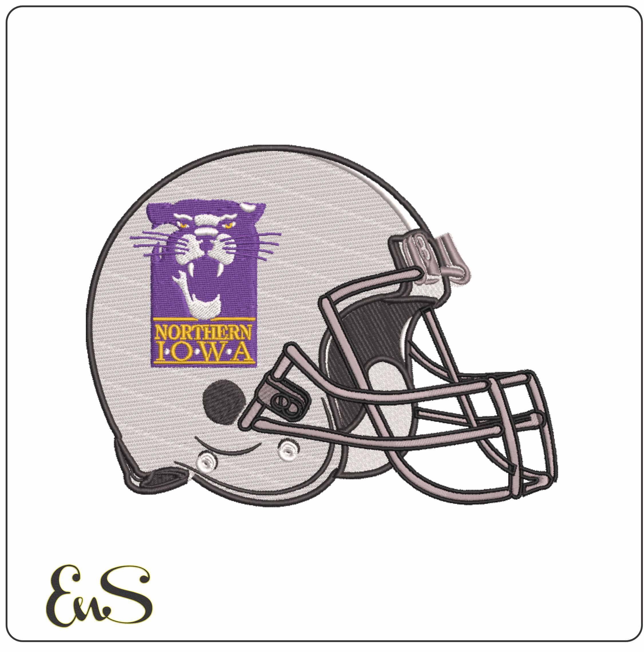 Af Helmet Northern Iowa Panthers 1987 To 2001 University Of Northern Iowa