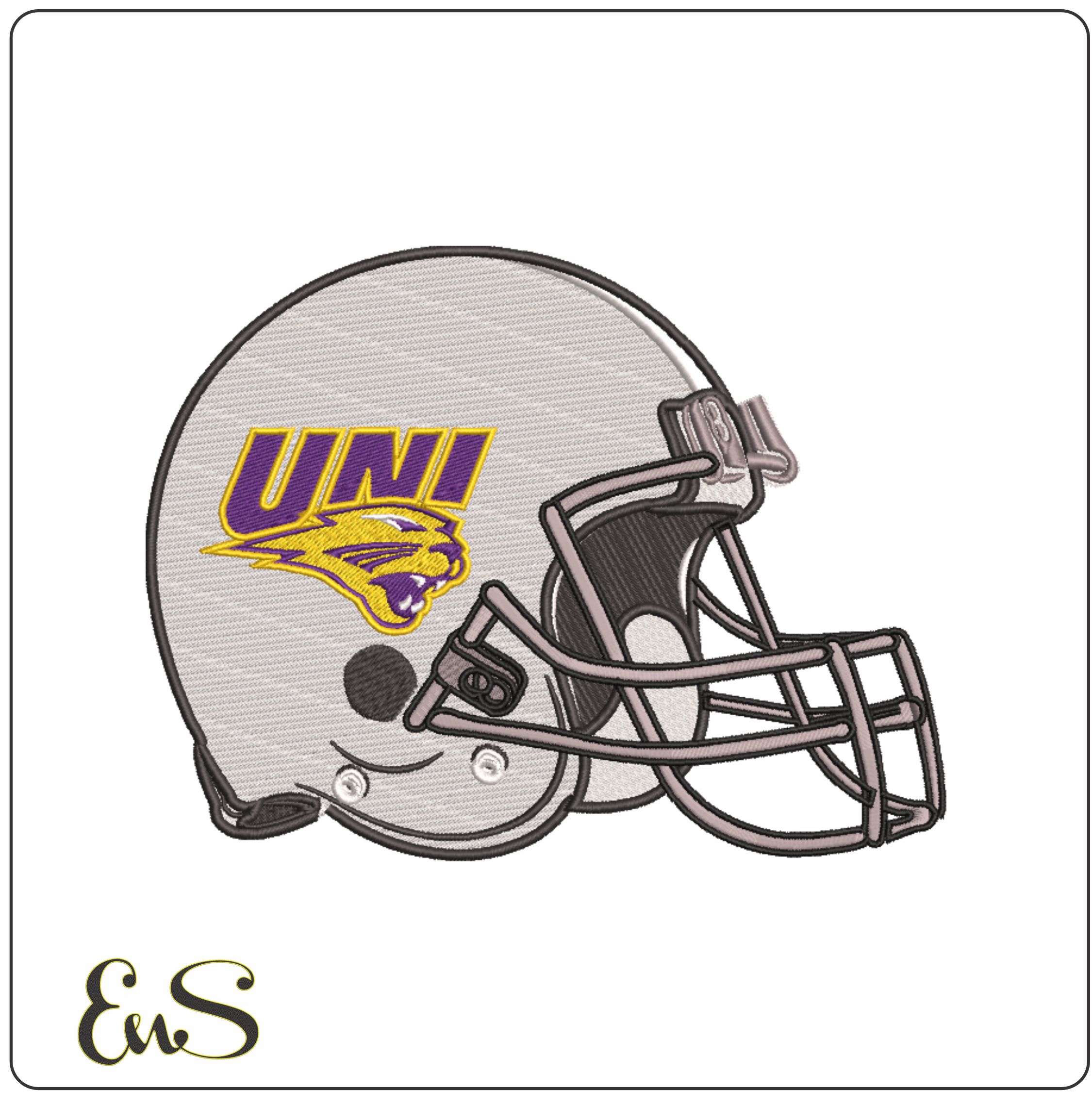 Af Helmet Northern Iowa Panthers 2002 On University Of Northern Iowa