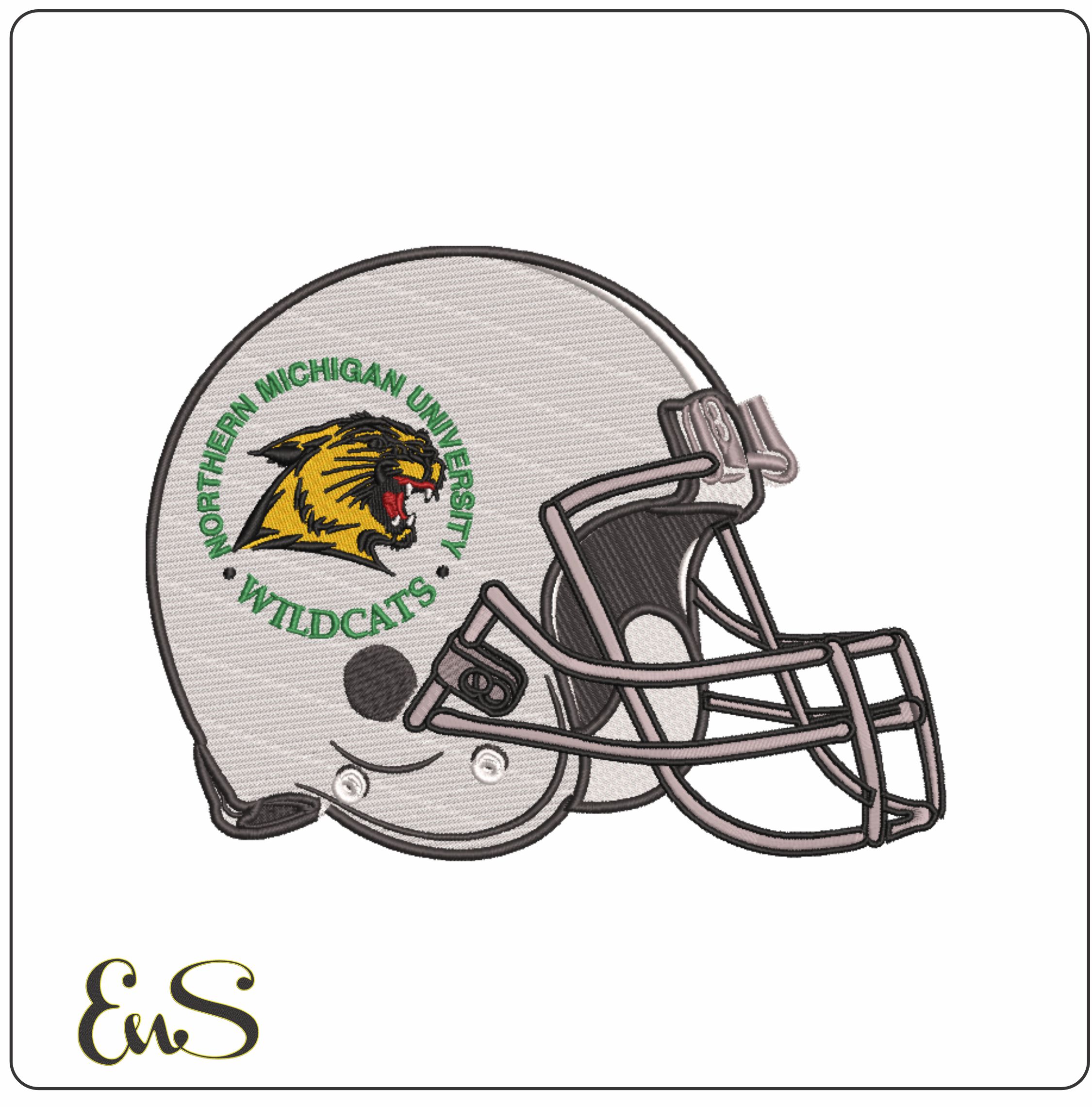 Af Helmet Northern Michigan Wildcats Head 1993 To 2015 Northern Michigan University