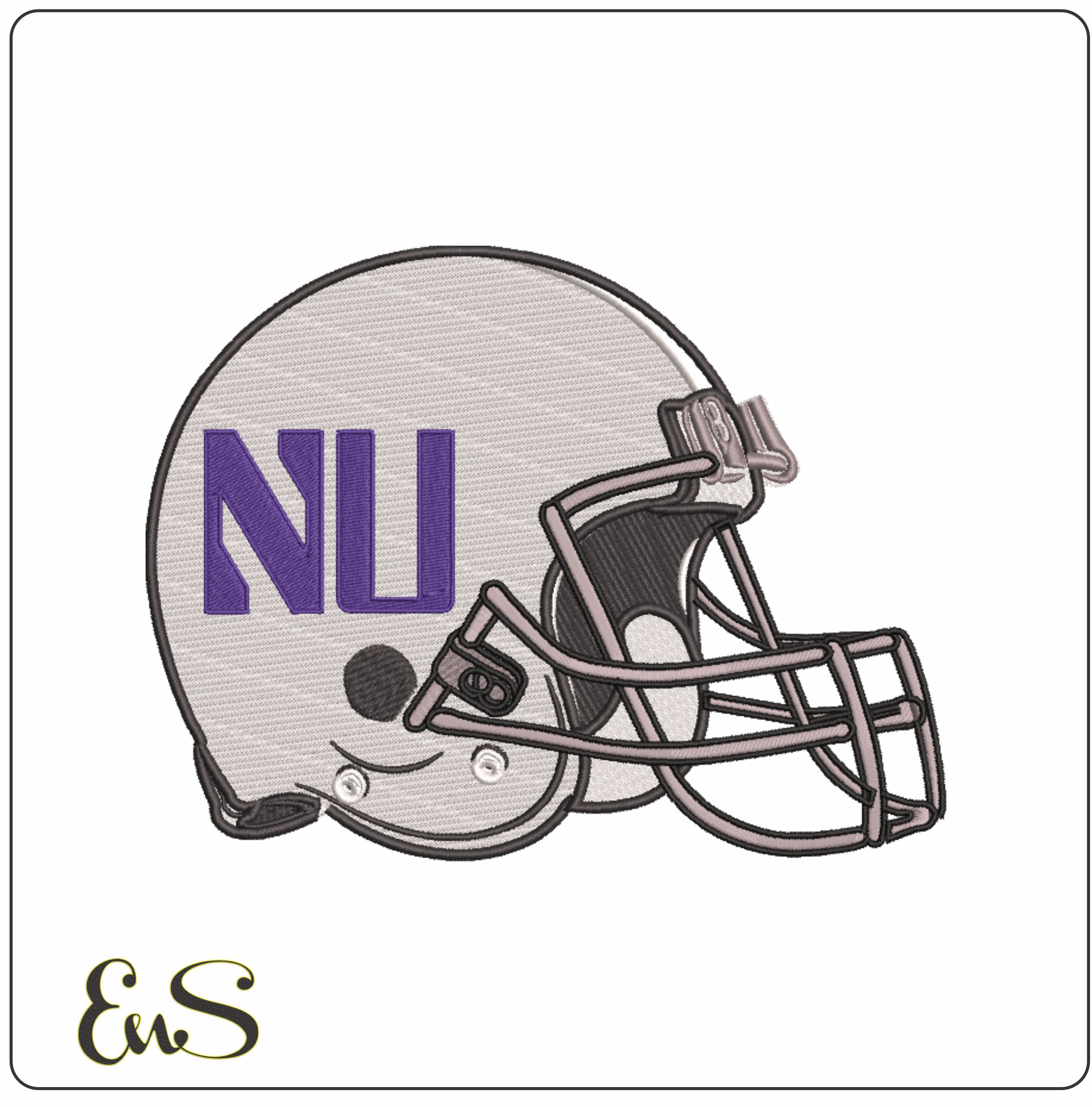 Af Helmet Northwestern Wildcats Alternate Northwestern University