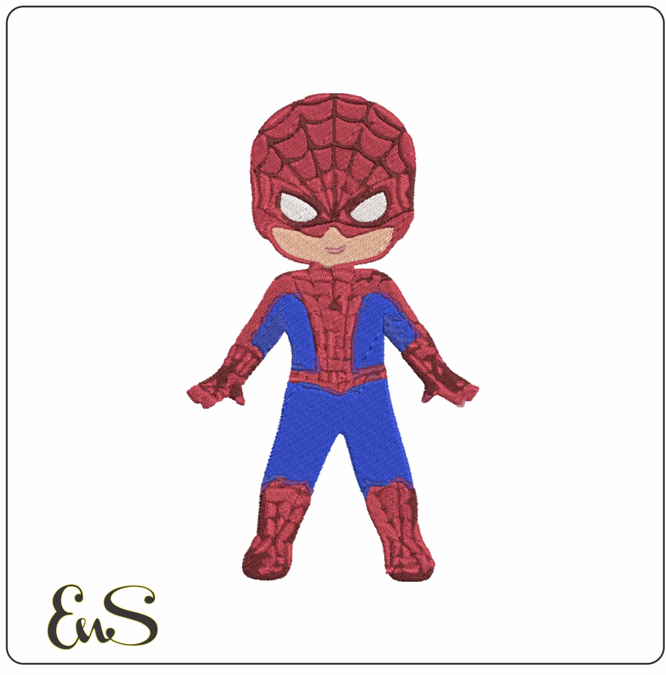 Baby Spider Man embroidery design Cool Baby super hero design machine pattern Baby toddler embroidery file instant download in a frame
