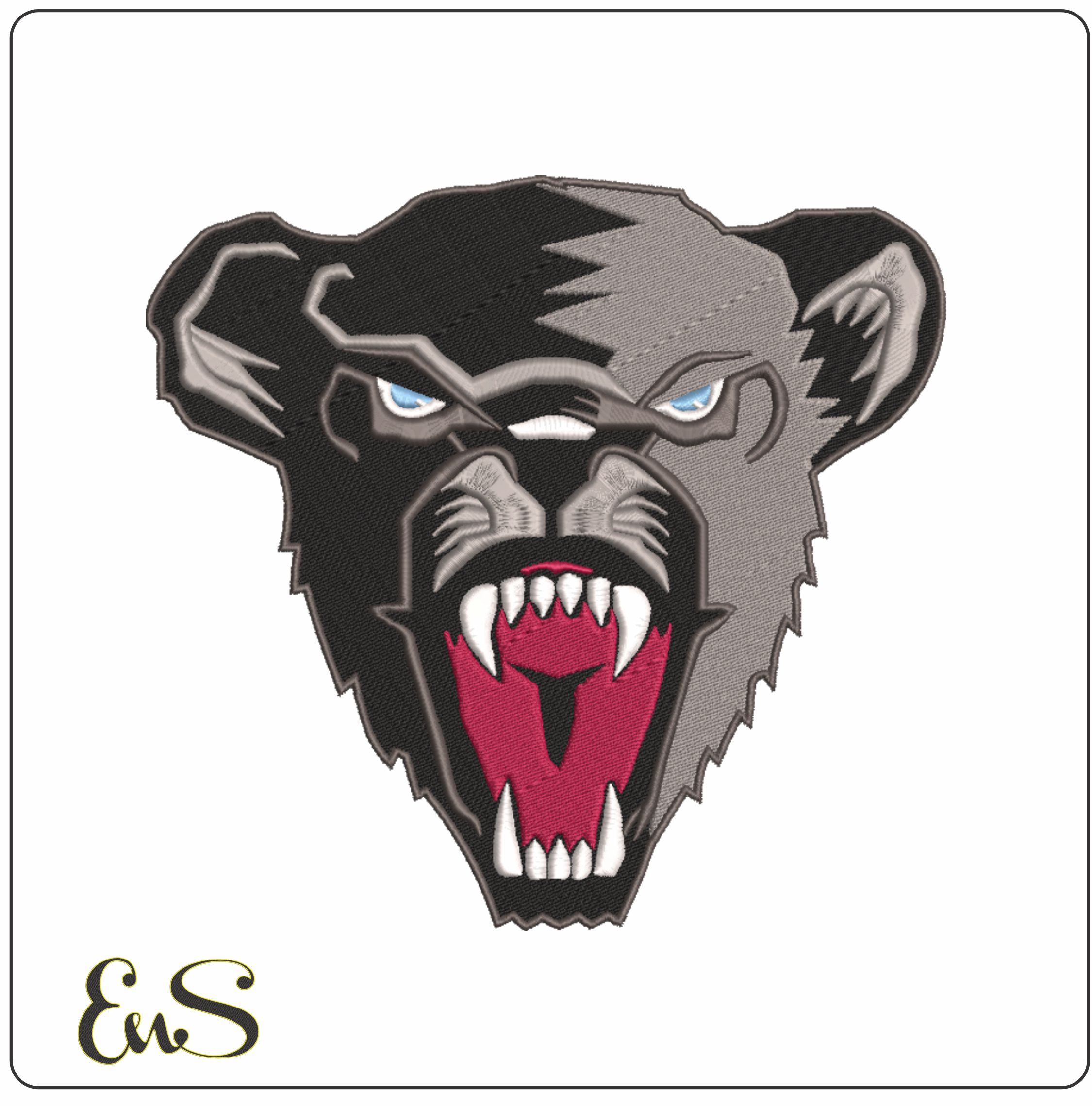 Maine Black Bears Head 1980 On University Of Maine