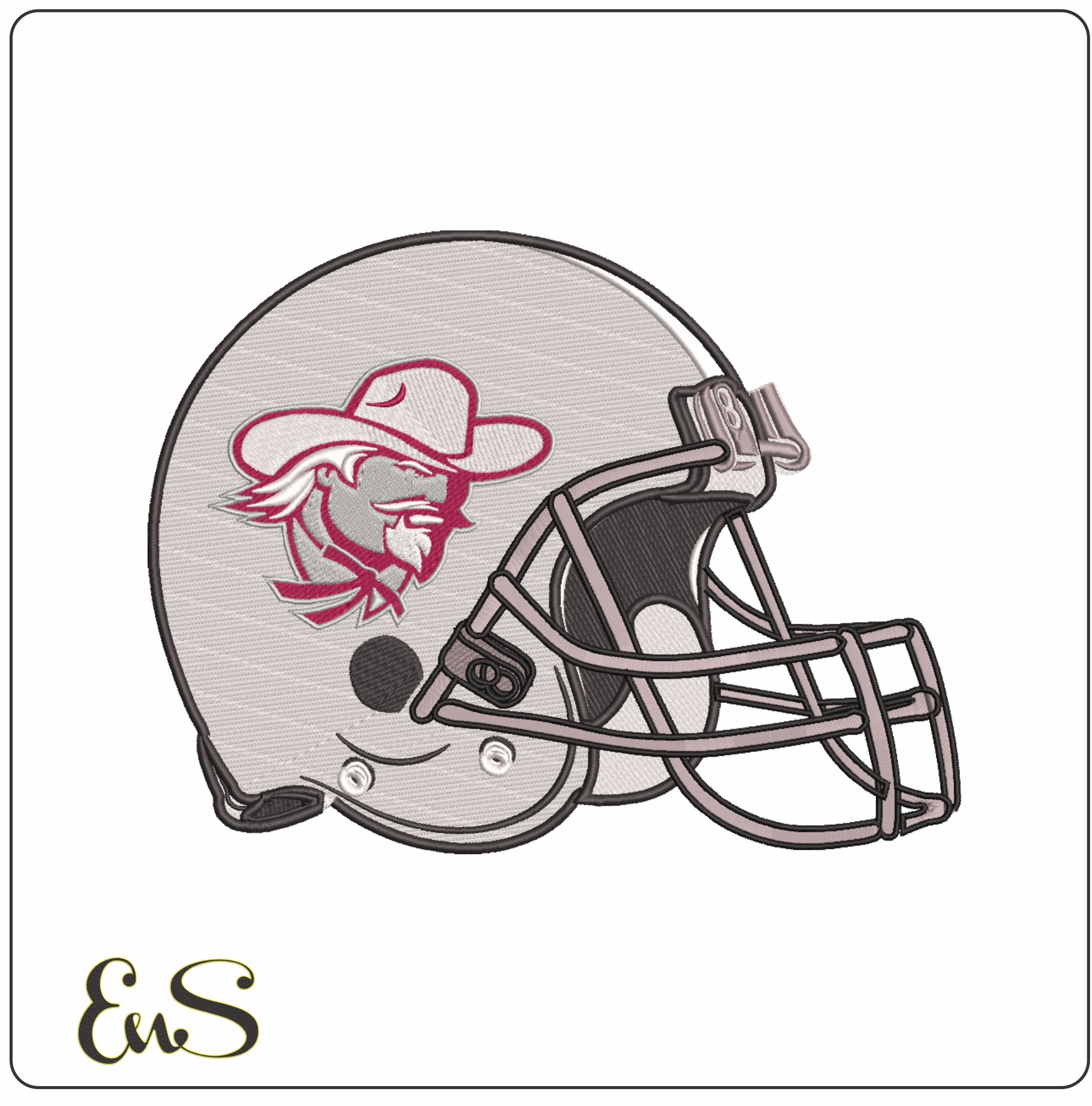 American Football Helmet Eastern Kentucky Colonels Head 06 To 17 Eastern Kentucky University
