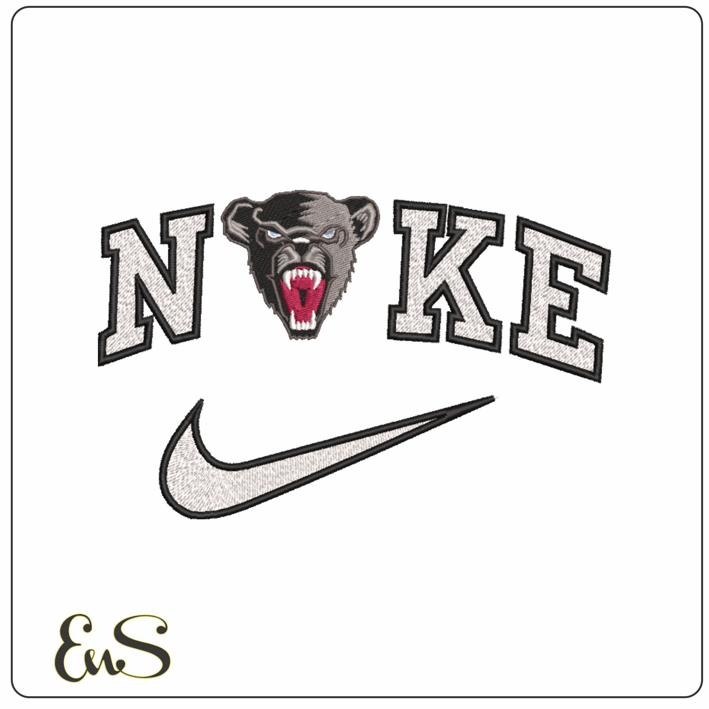 Nike Maine Black Bears Head 1980 On University Of Maine