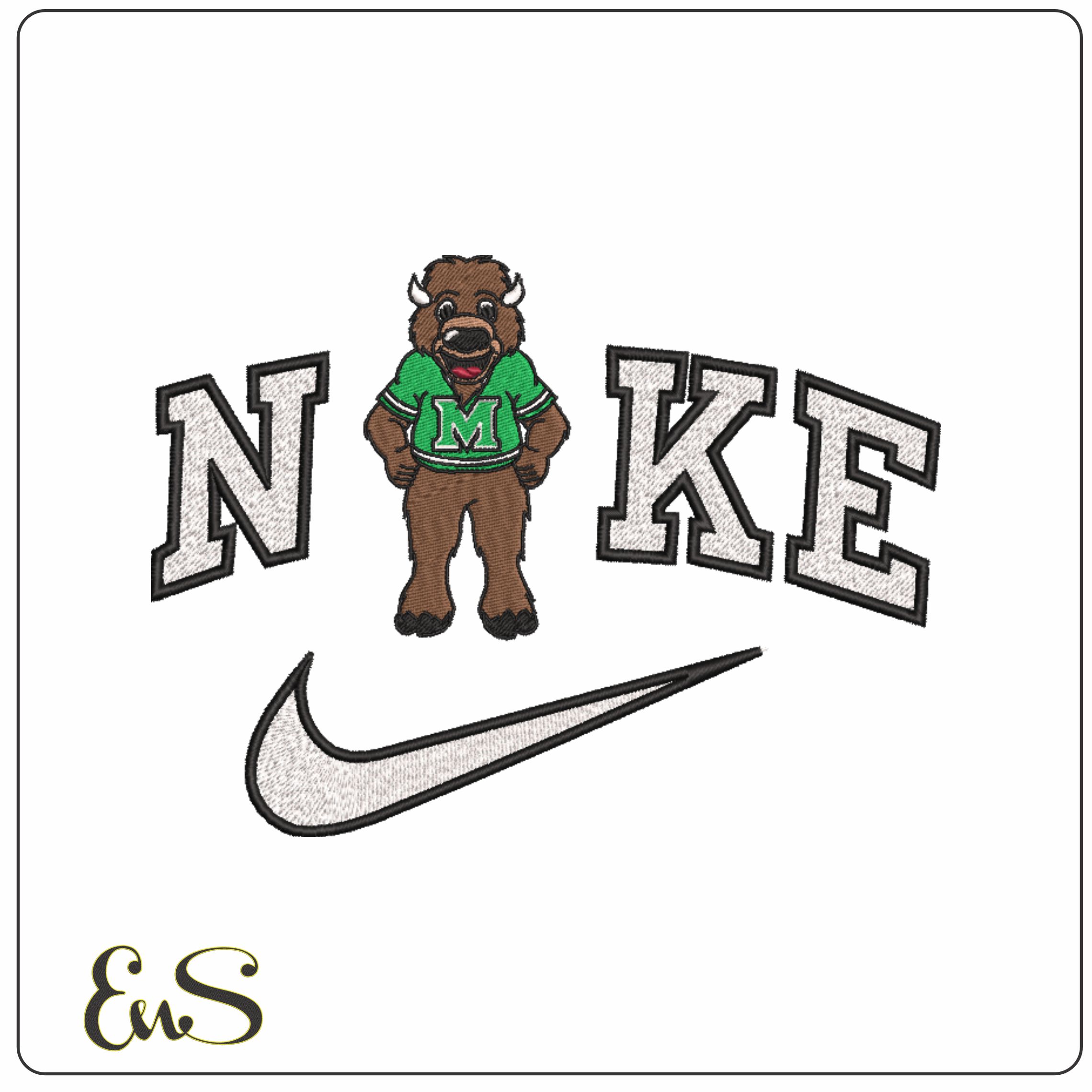 Nike Marshall Thundering Herd Mascot Marshall University