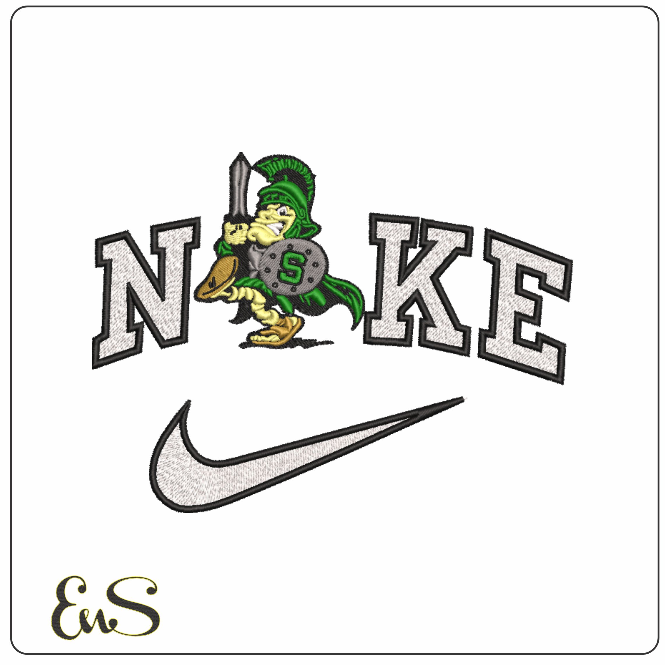 Nike Michigan State Spartans Mascot 2000 To 2010 Michigan State University