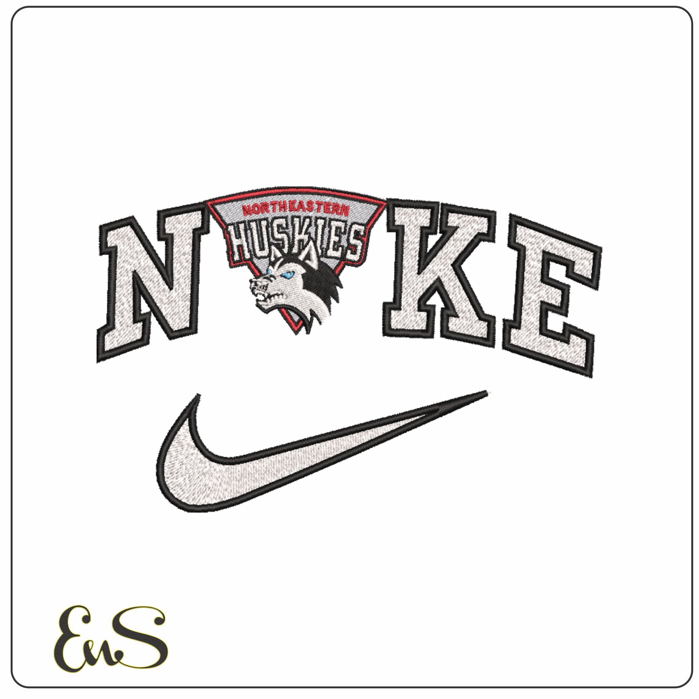 Nike Northeastern Huskies Logo 1992 To 2000 Northeastern University
