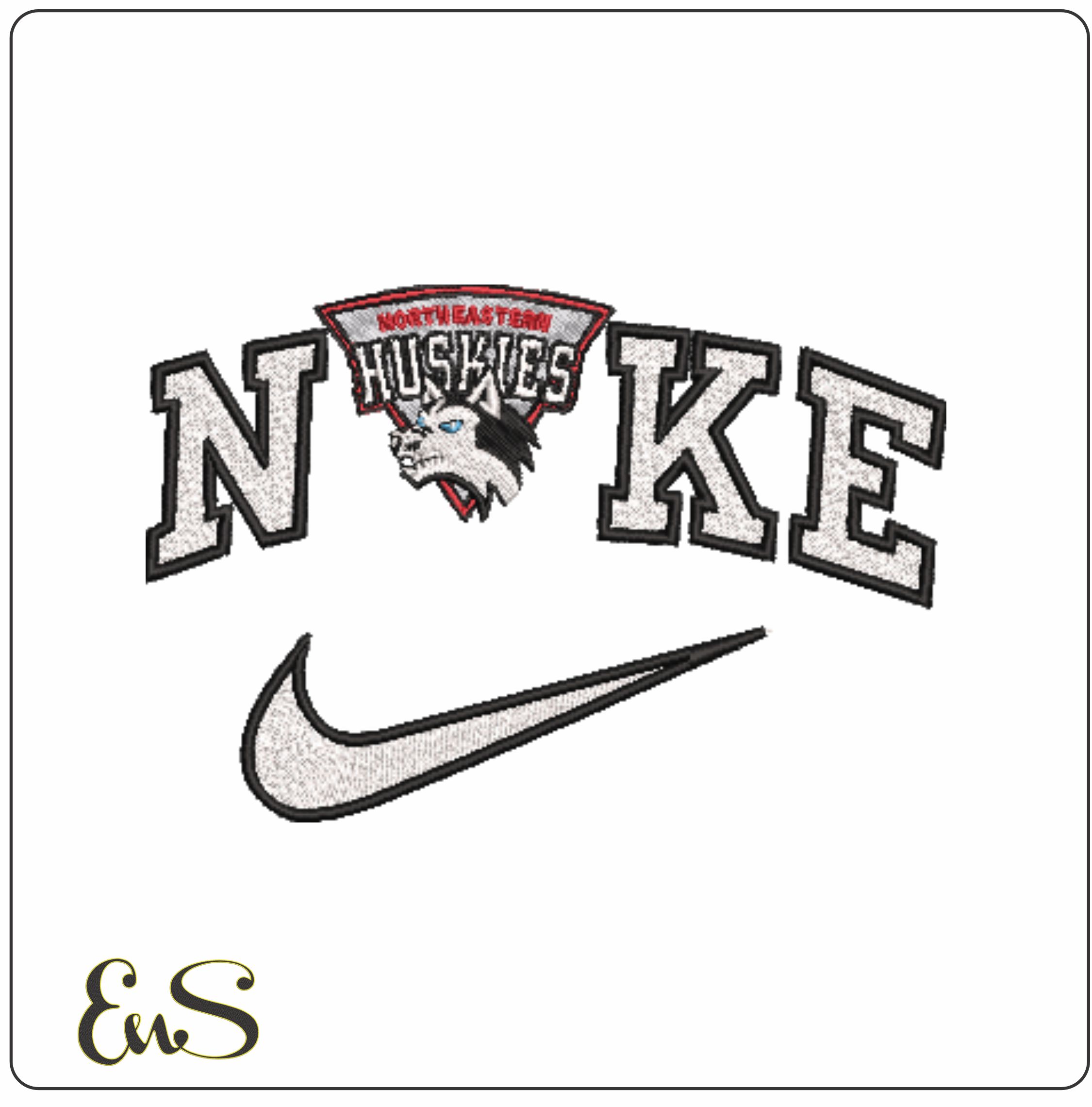 Nike Northeastern Huskies Logo 1992 To 2000 Northeastern University