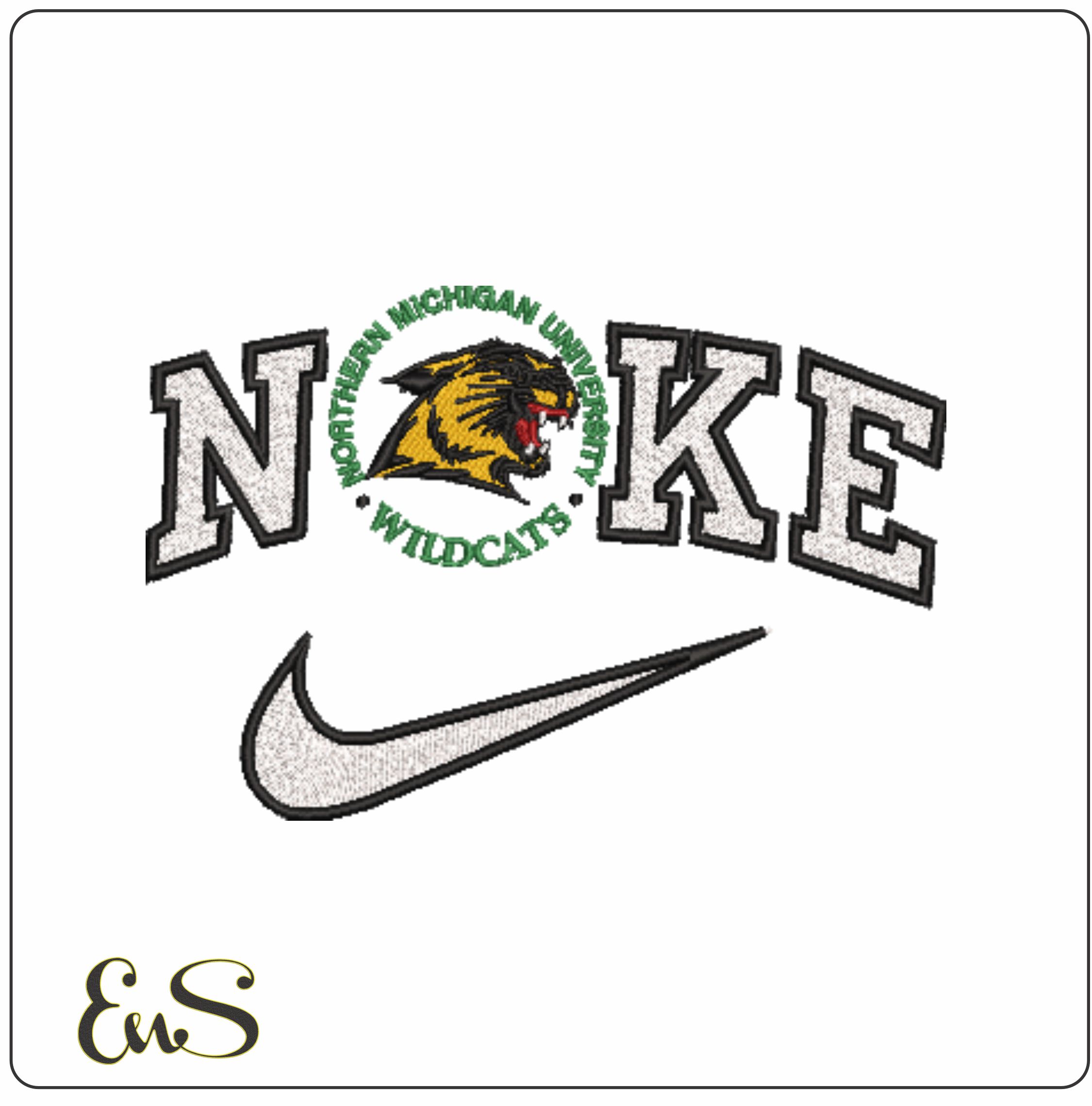 Nike Northern Michigan Wildcats Head 1993 To 2015 Northern Michigan University
