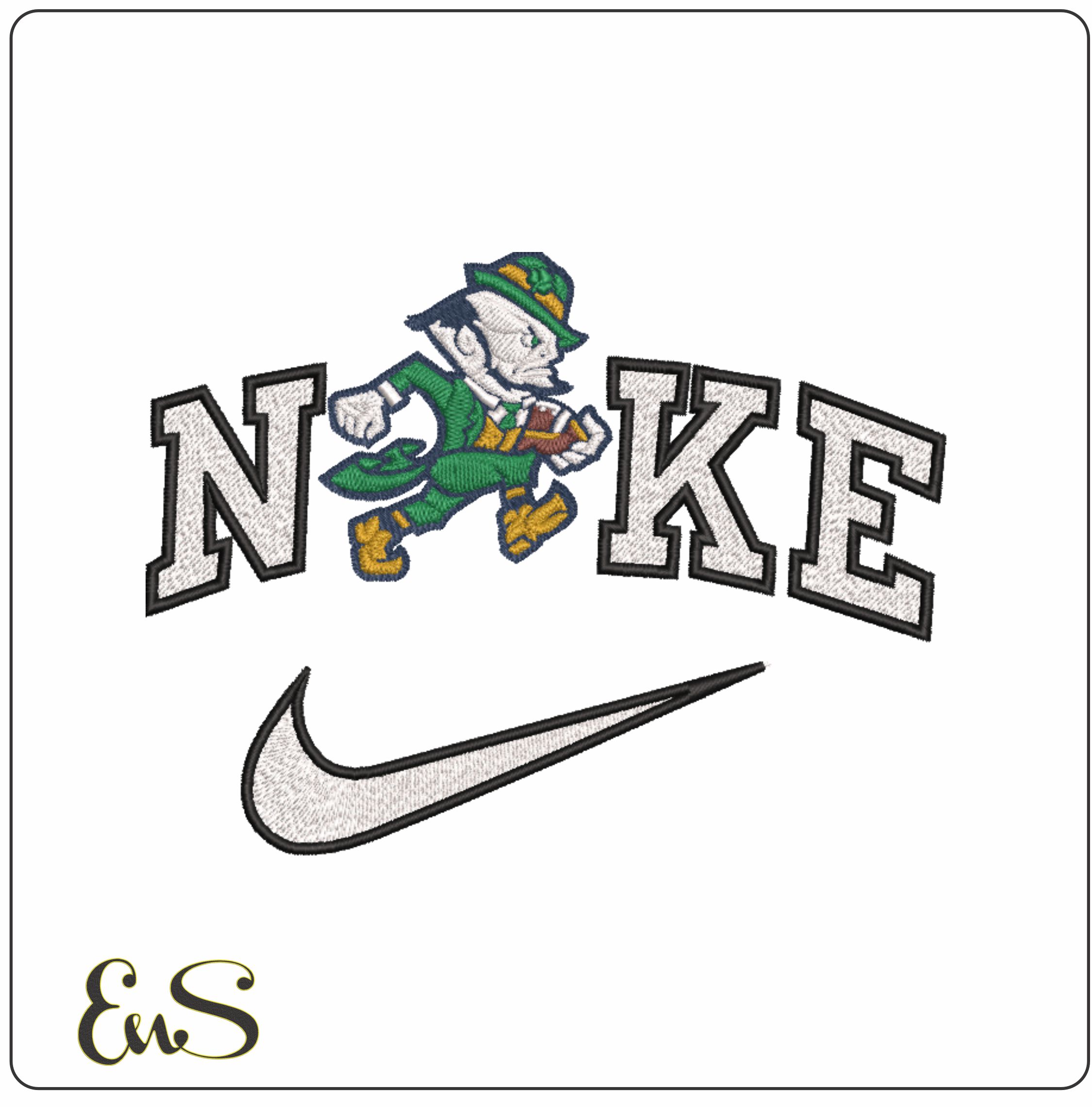 Nike Notre Dame Fighting Irish Leprachaun With Football College