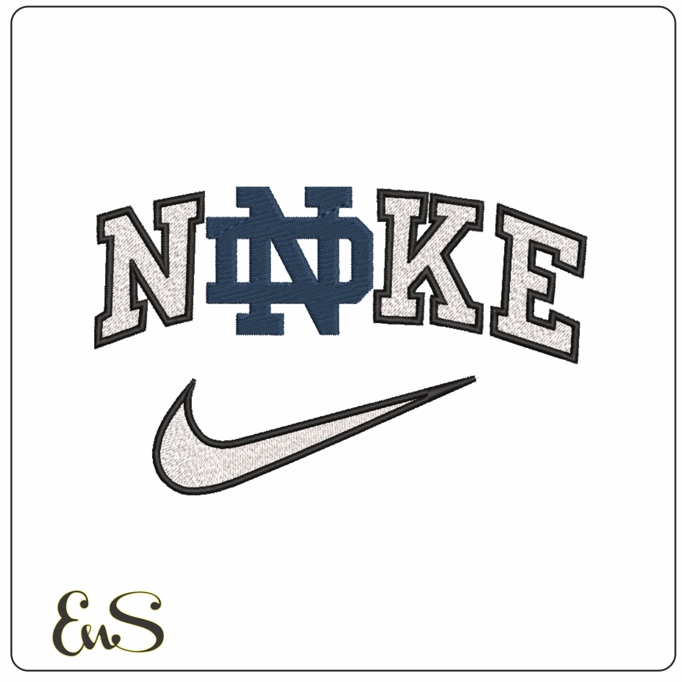 Nike Notre Dame Fighting Irish Outline 1986 On Notre Dame University
