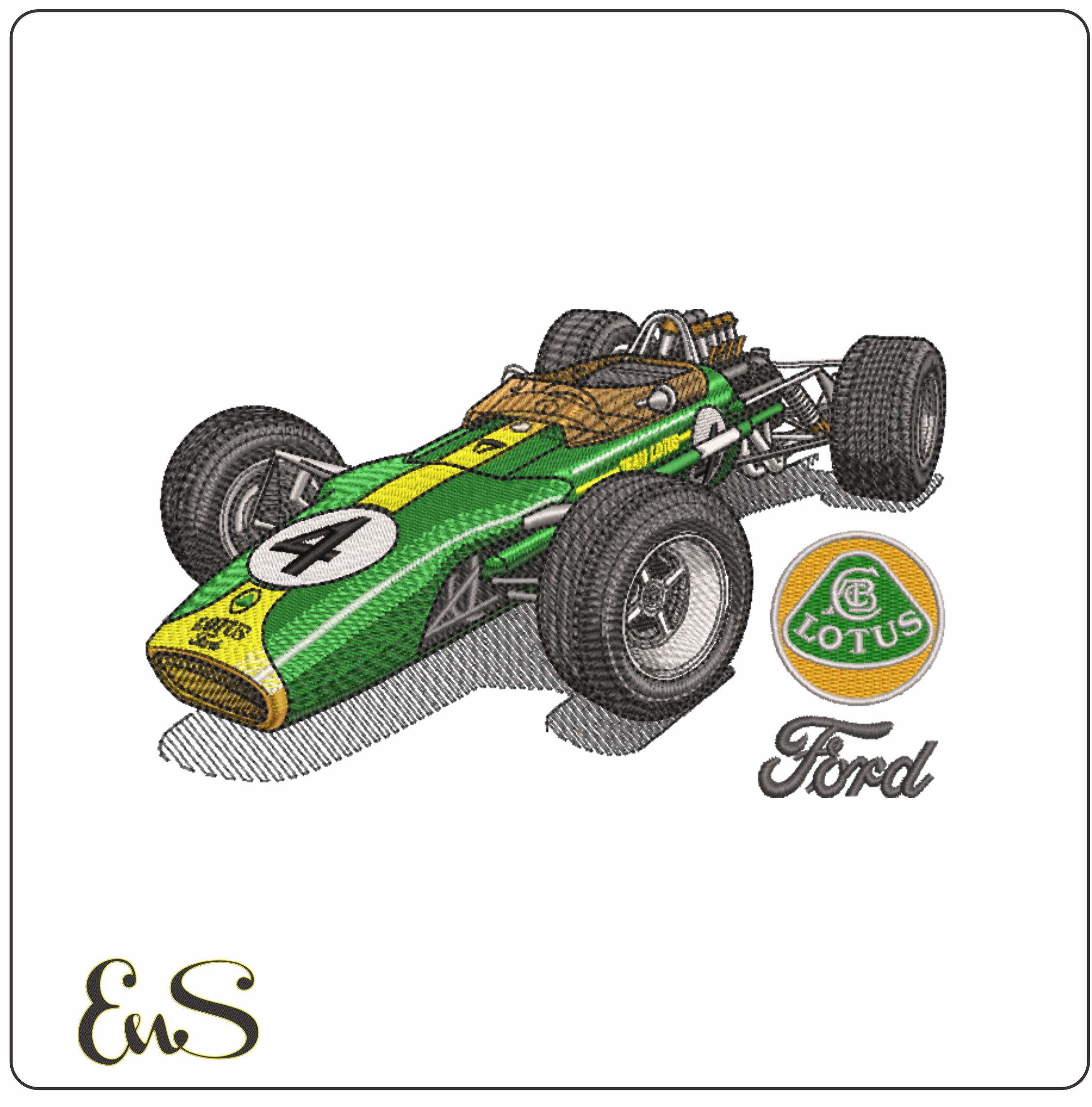 Lotus Ford 49 With Logos