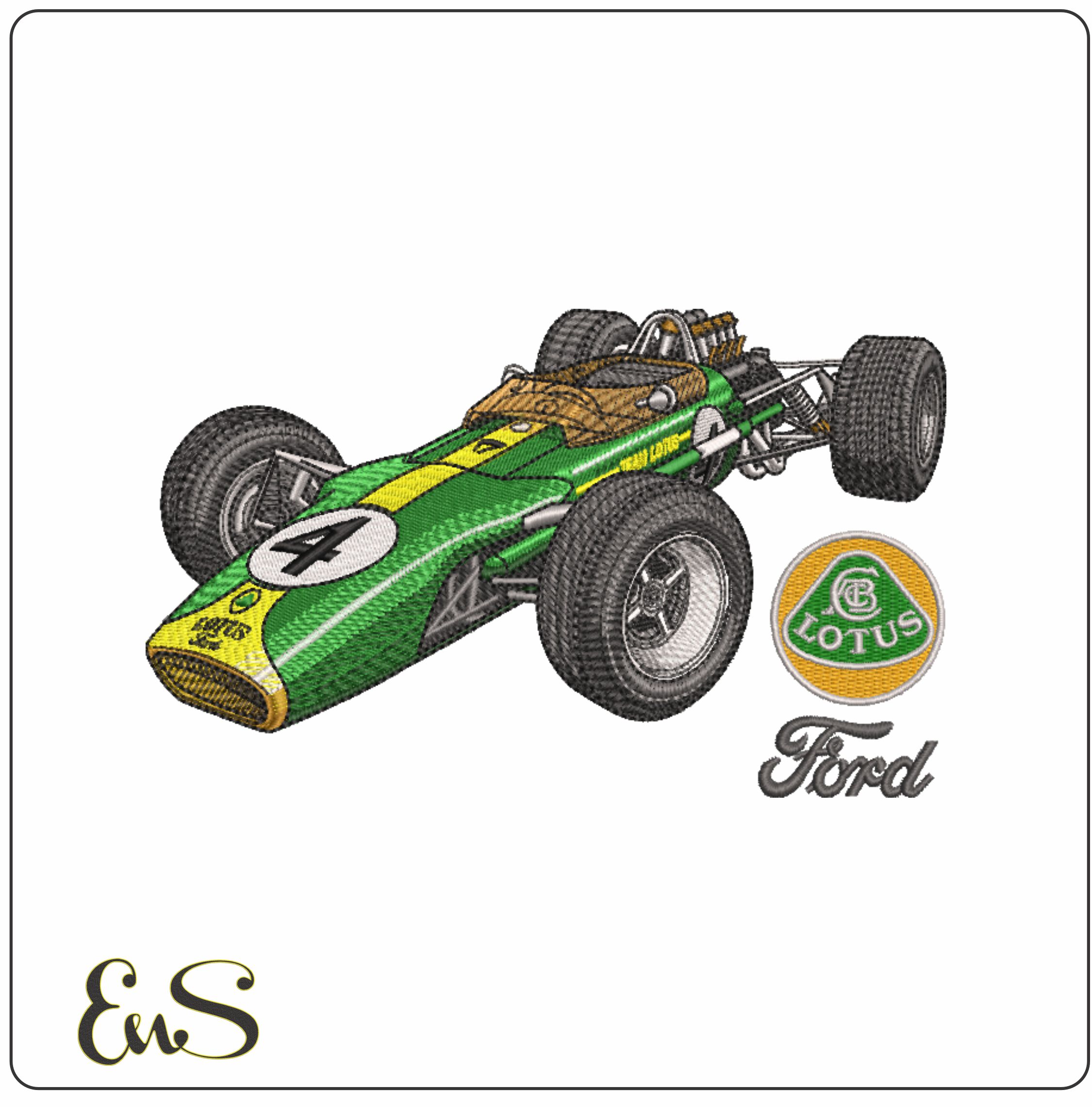 Lotus Ford 49 With Logos No Shadow