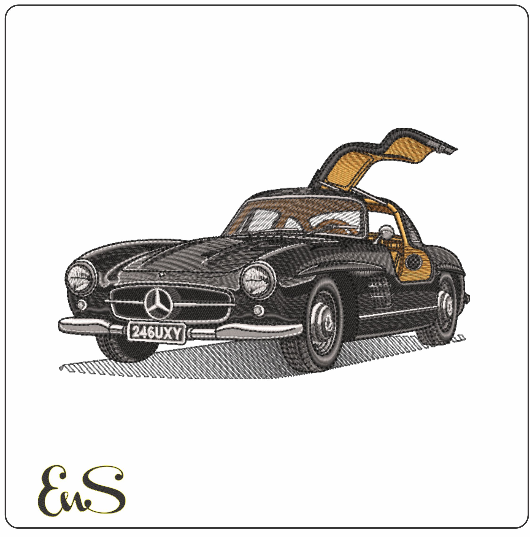 Mercedes Benz 300 Sl Gullwing 1 Door Open