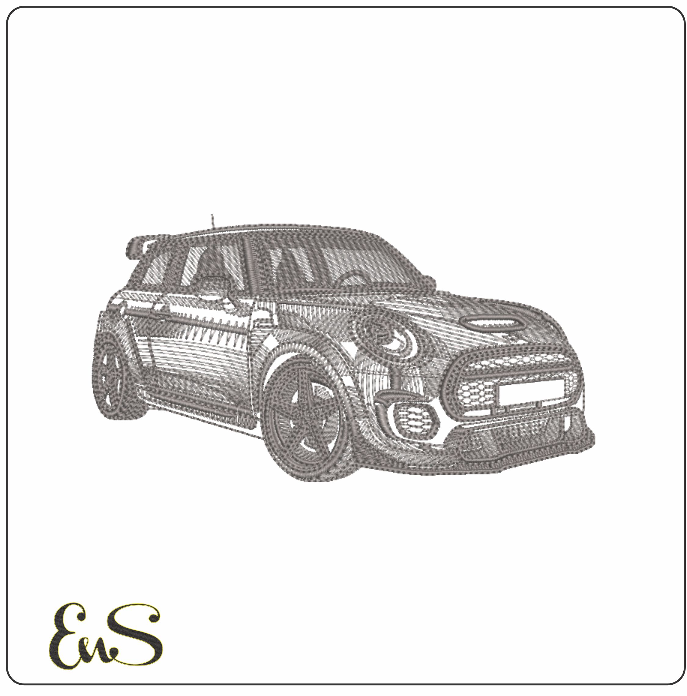 Mini Cooper Gp Outline Single Color