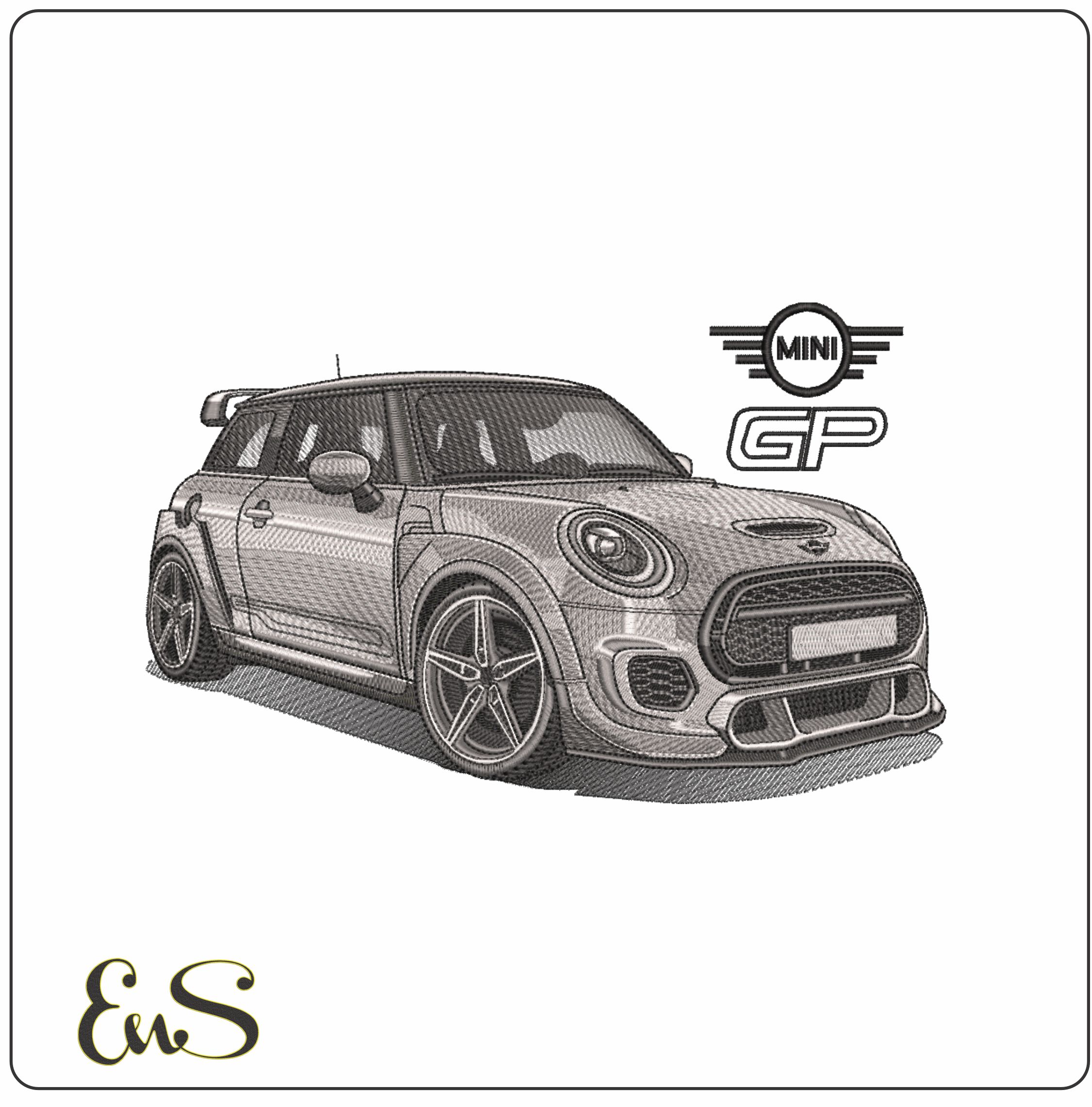 Mini Cooper Gp With Mini Gp Logo
