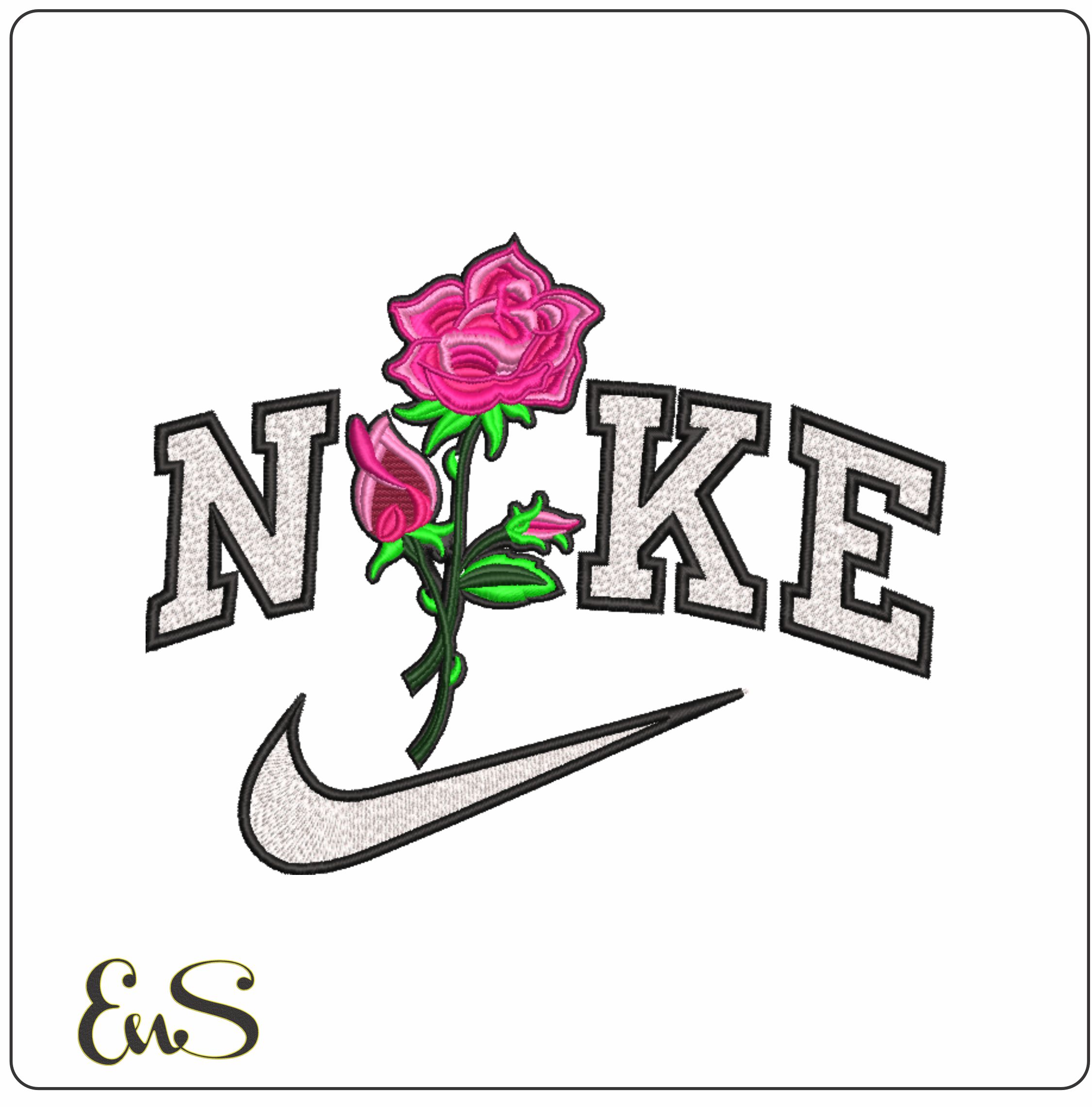 Nike Pink Rose Stem And Bud
