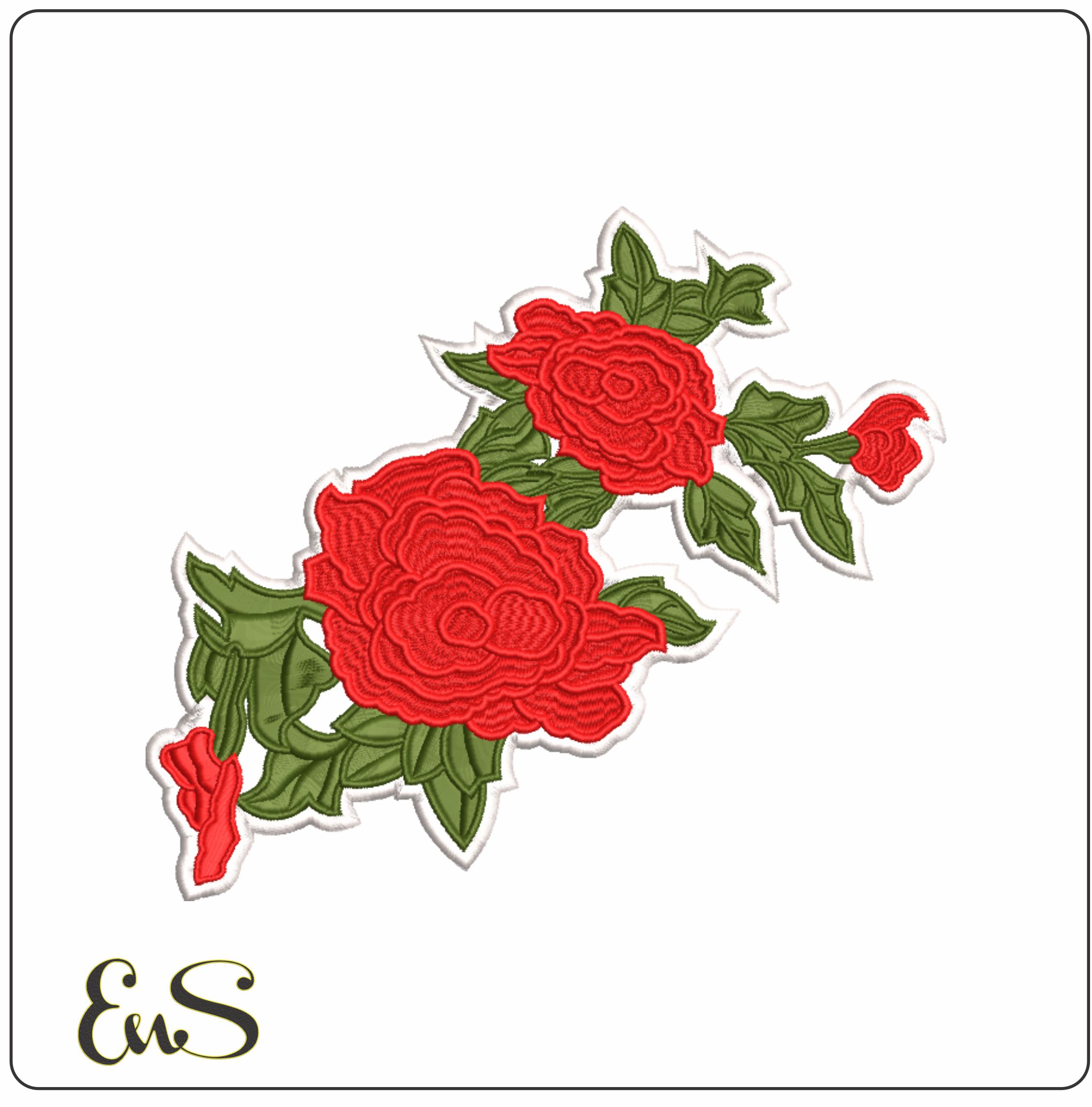 Red Roses And Leaves