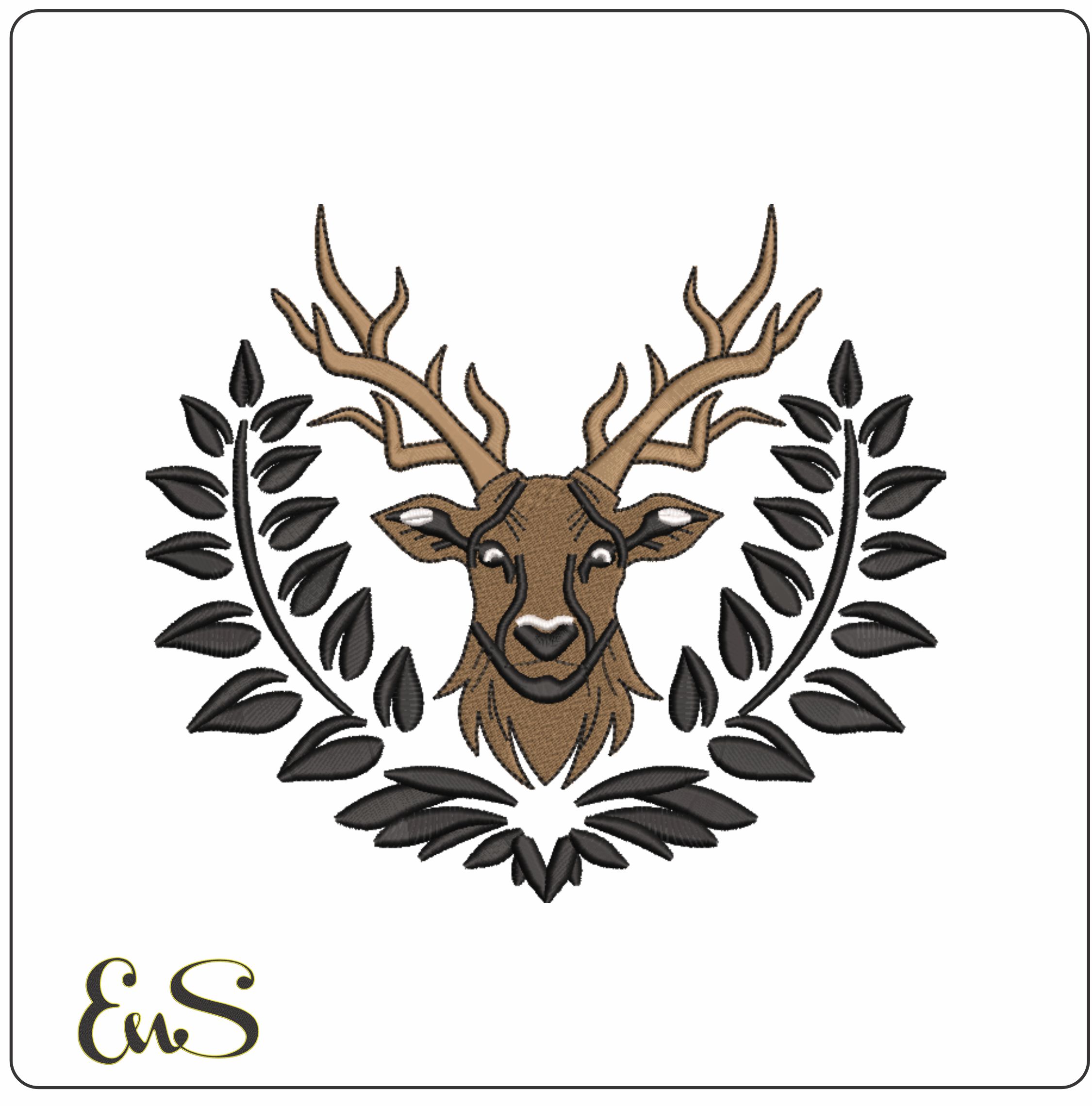 Stag In Wreath