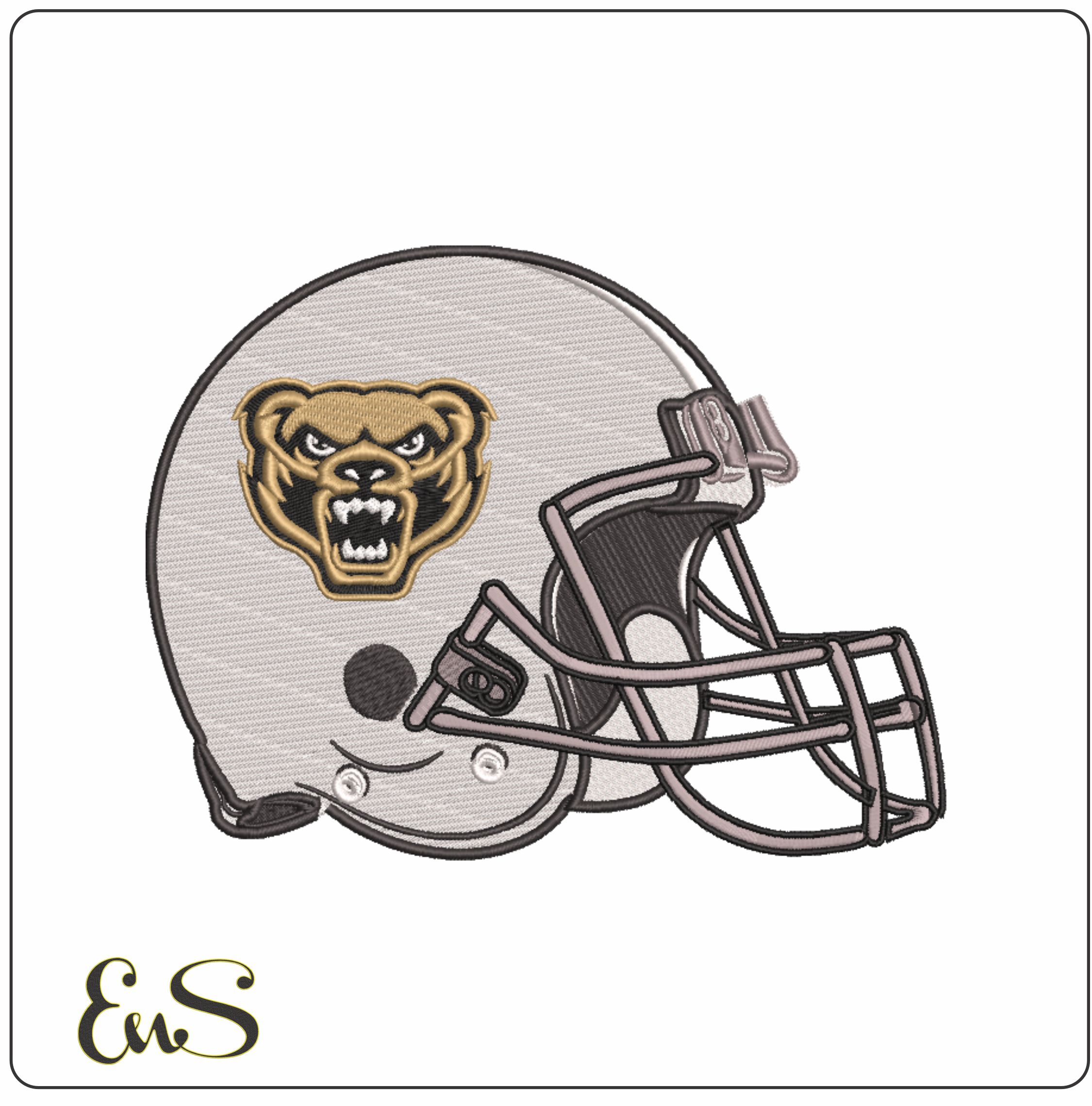 Af Helmet Oakland Golden Grizzlies 2013 On Oakland University