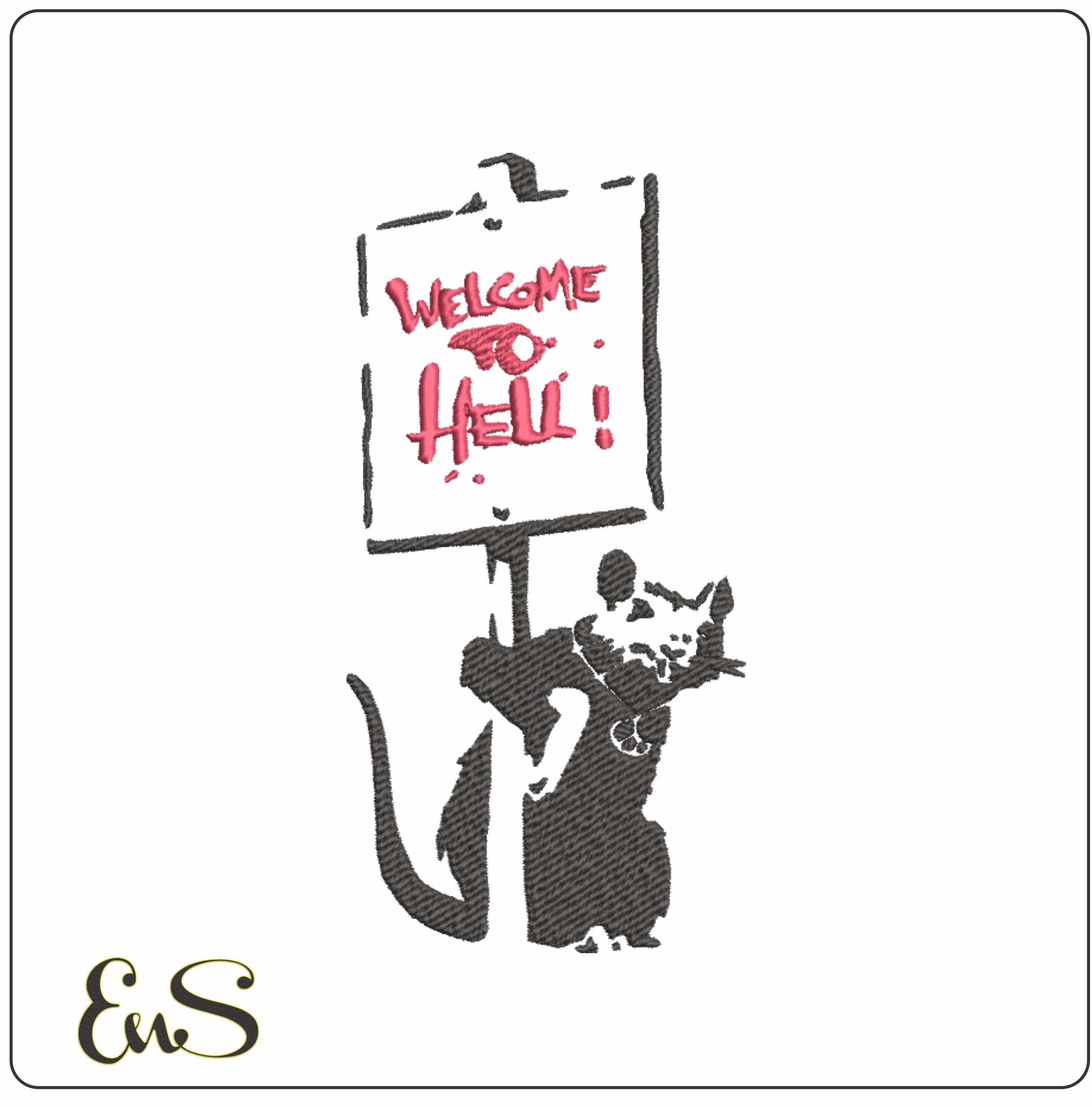 Banksy Rat Protester
