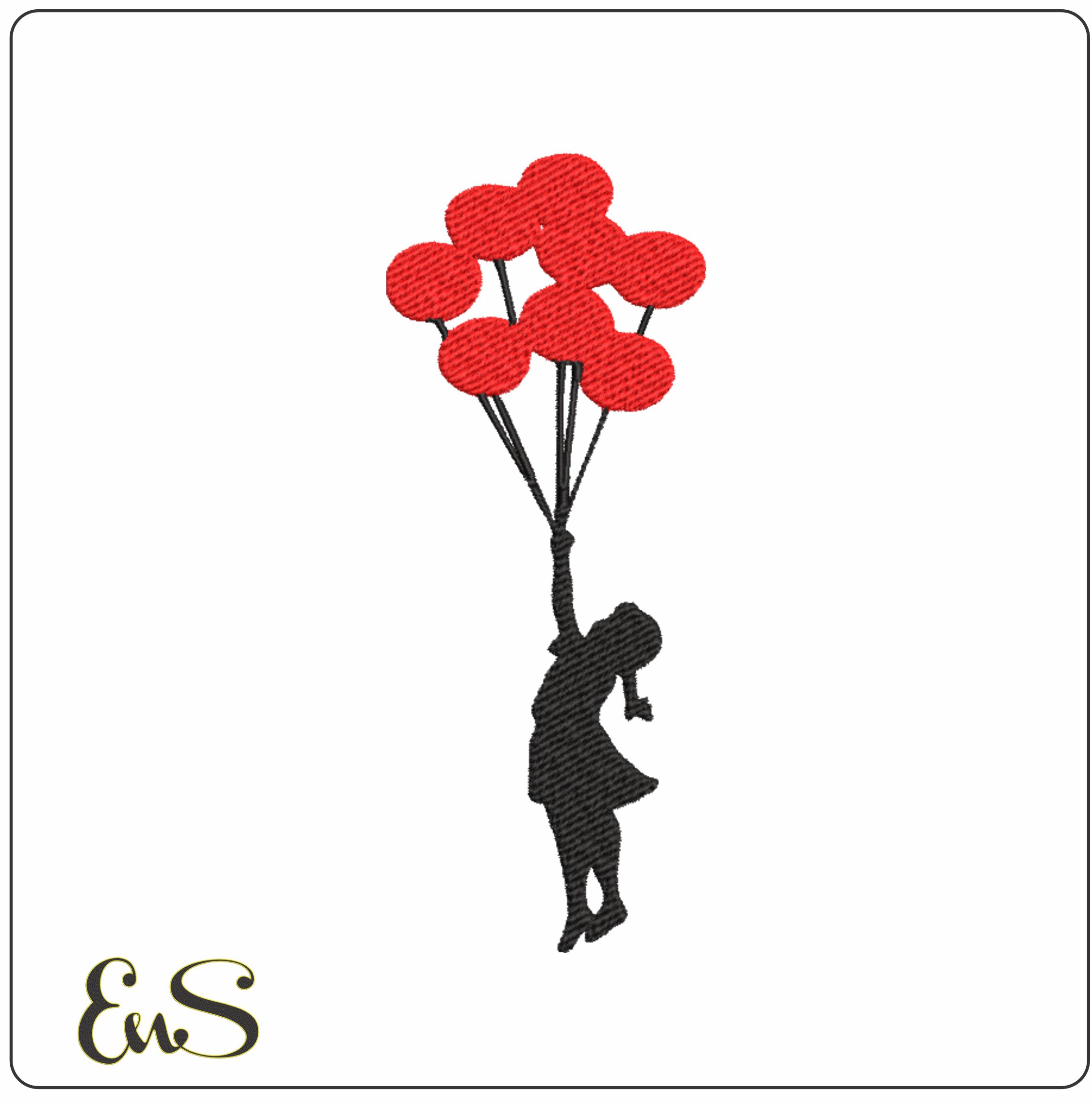 Bansky Girl Balloons
