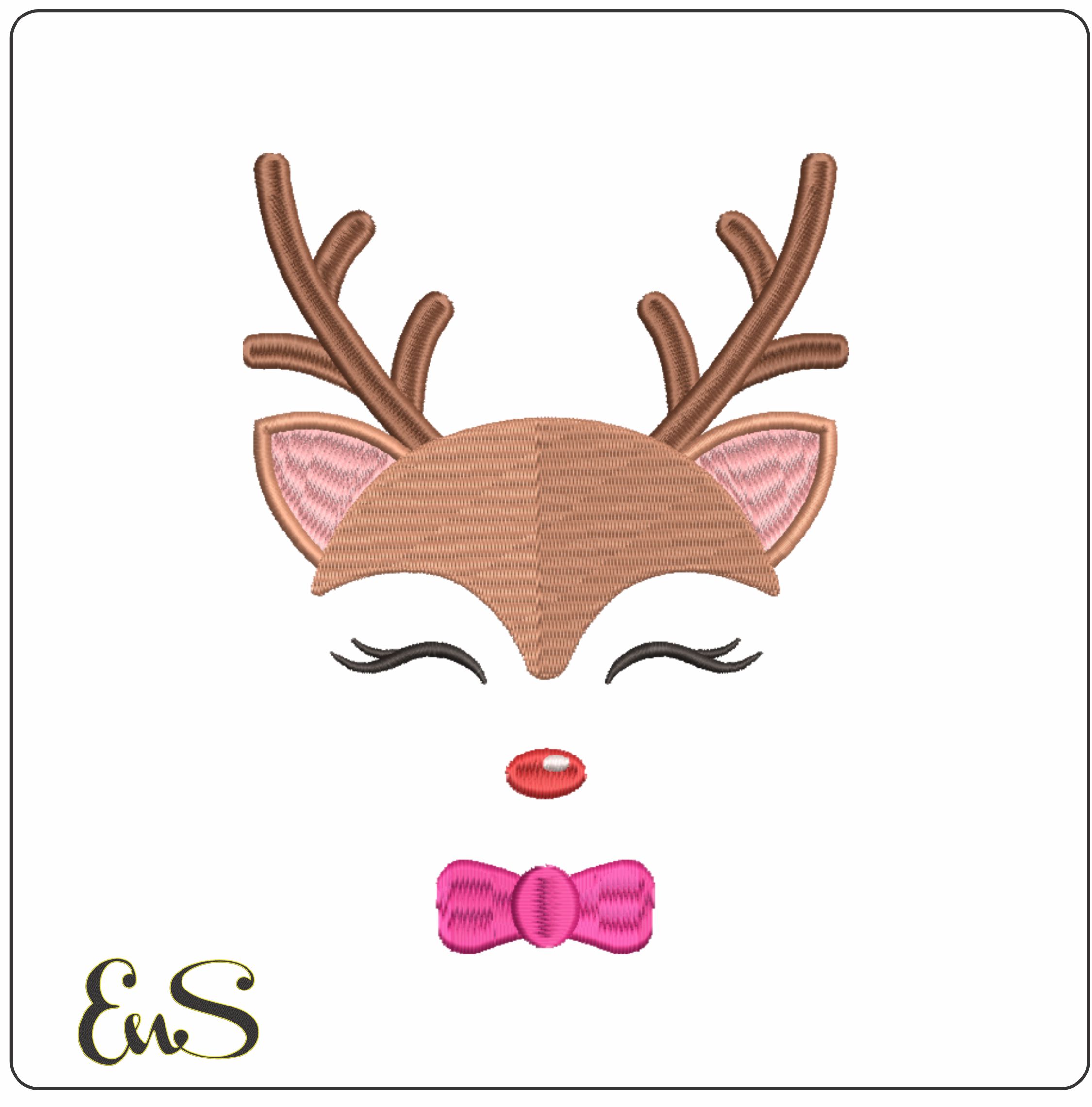 Boy Reindeer Face