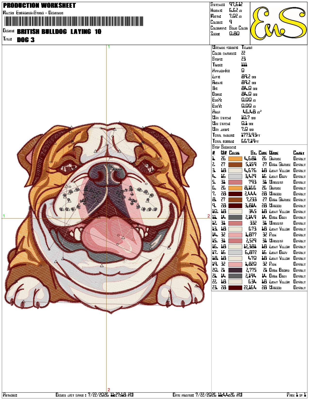 British Bulldog Laying