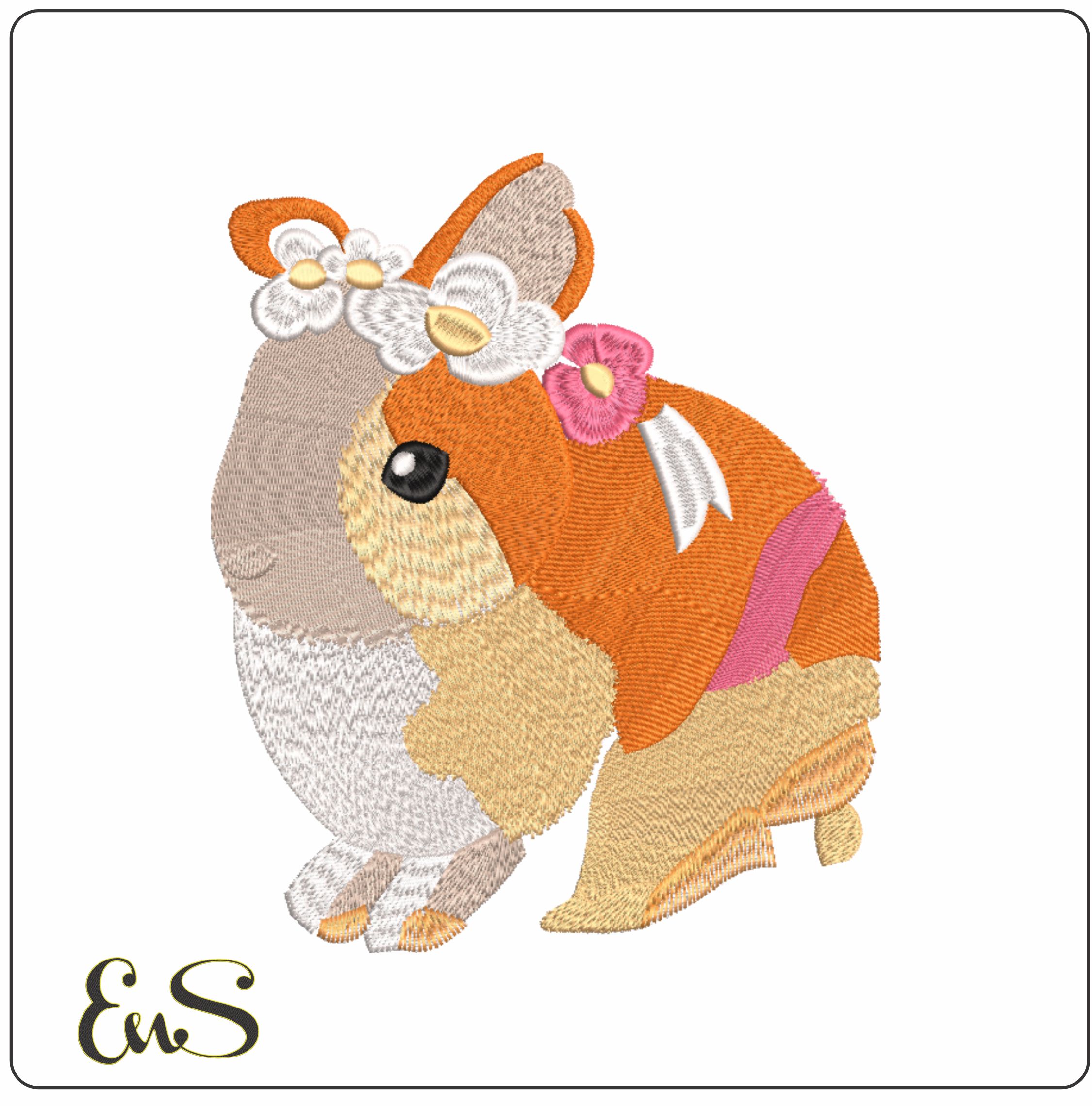 Bunny With Flowers