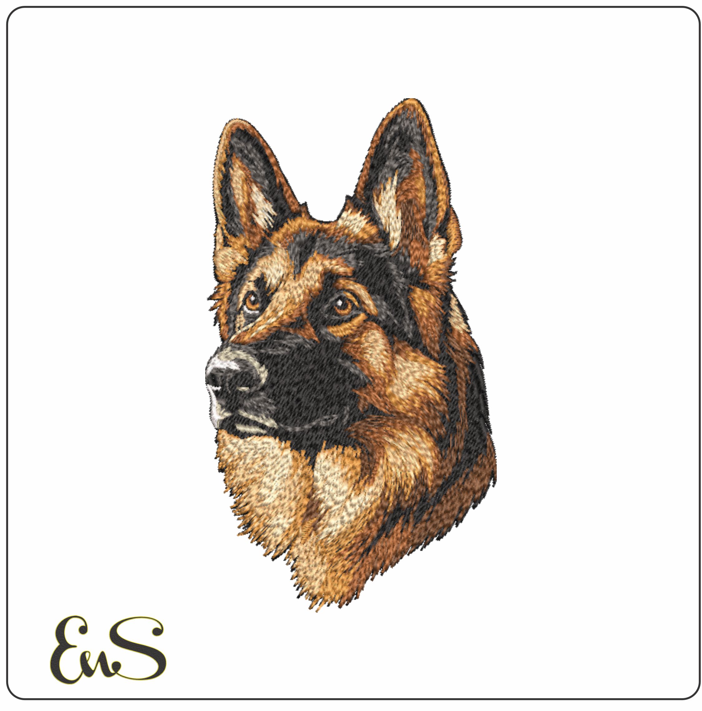 German Shepherd Dog Face