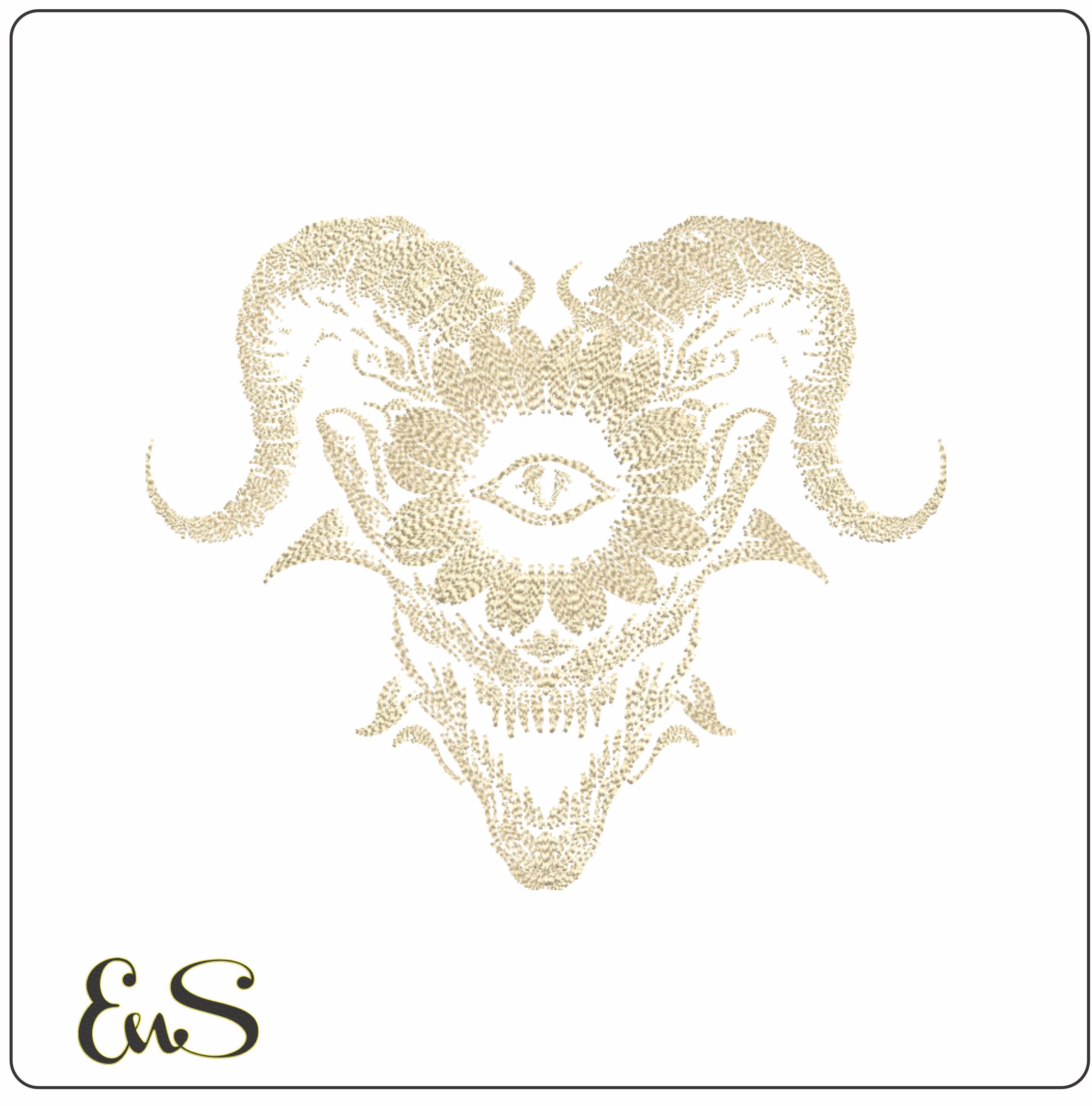 Gothic Ram Skull