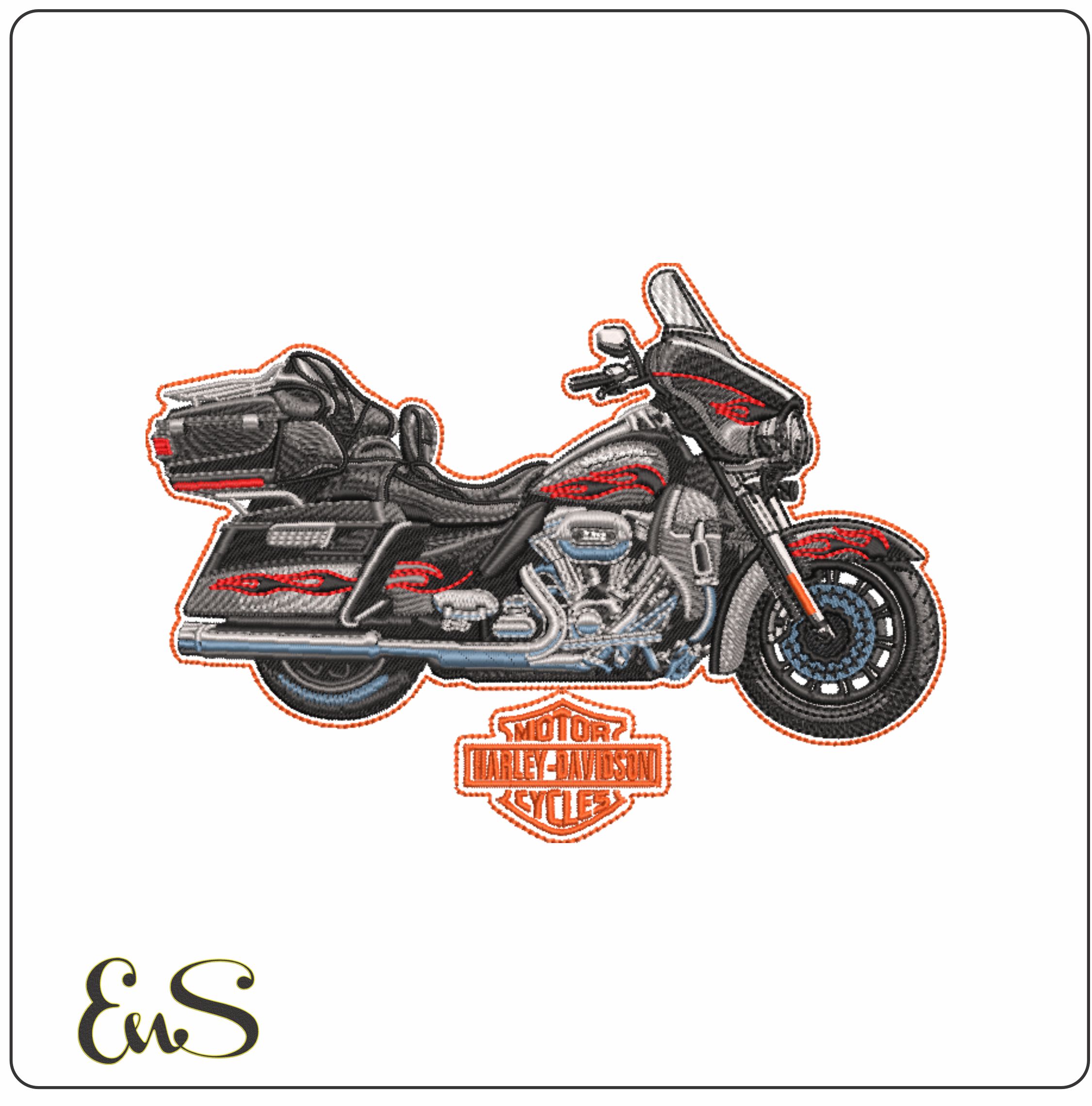 Harley Davidson Chopper No Flames 2010