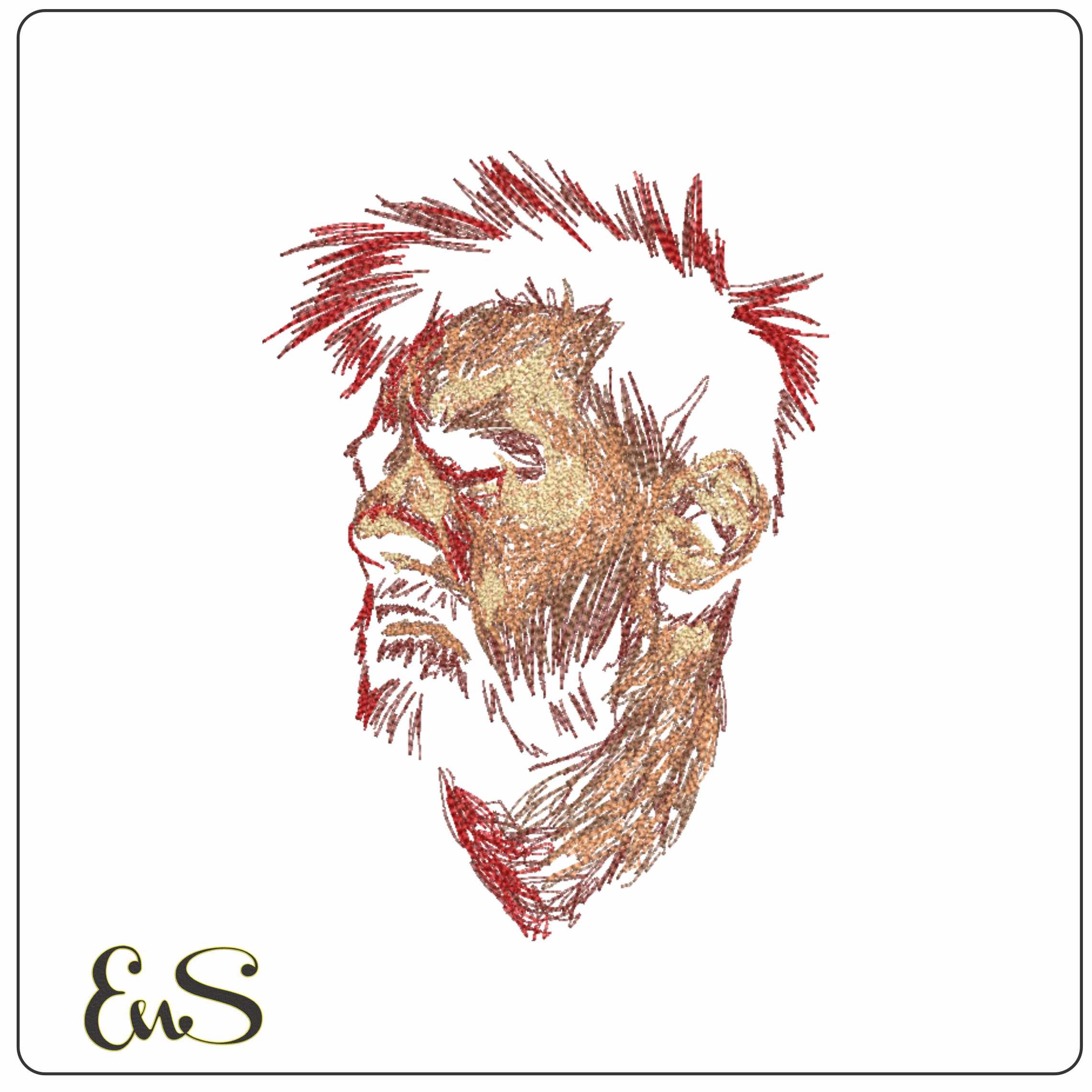 Messi Abstract Face