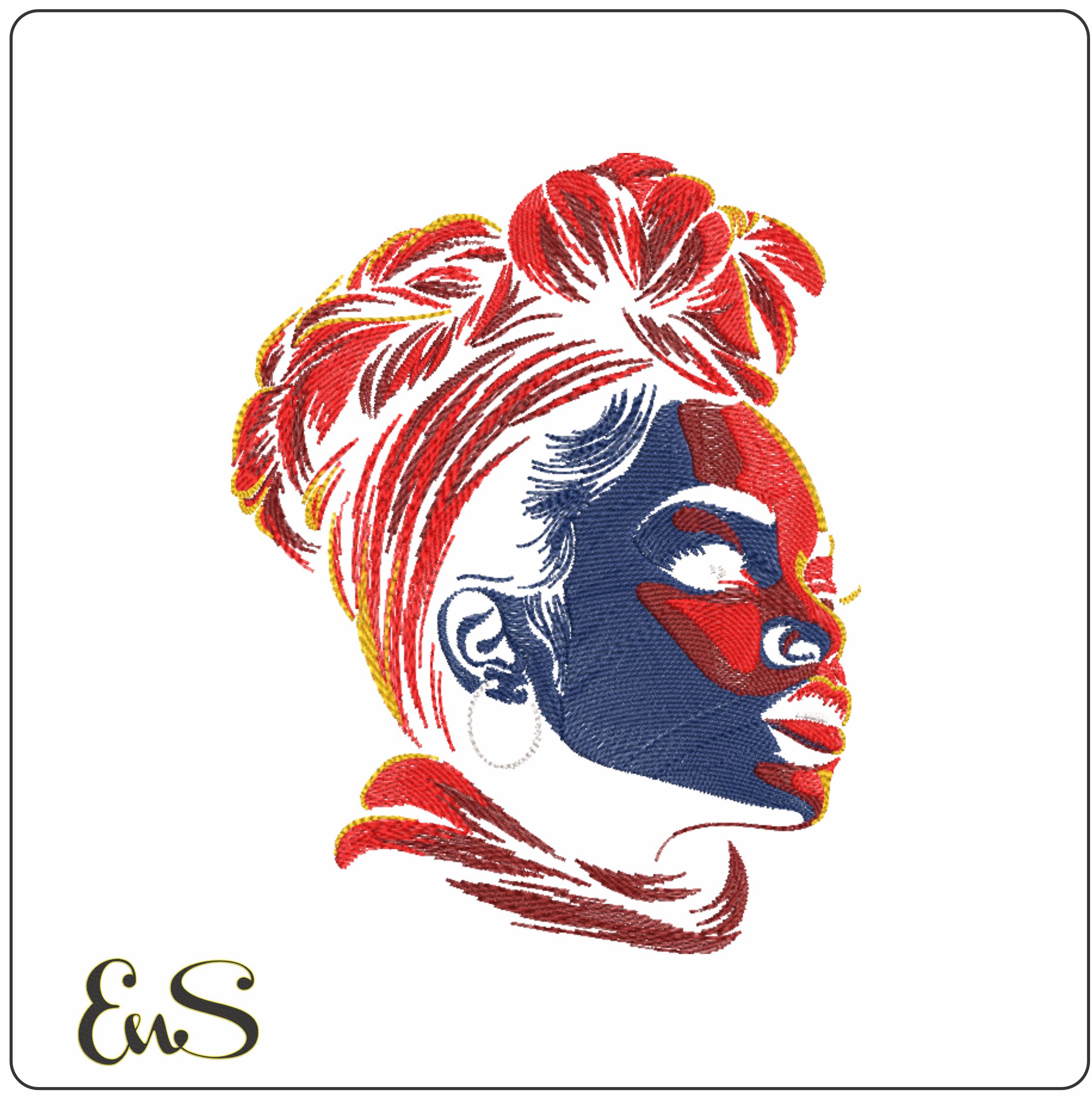 Colorful African Female