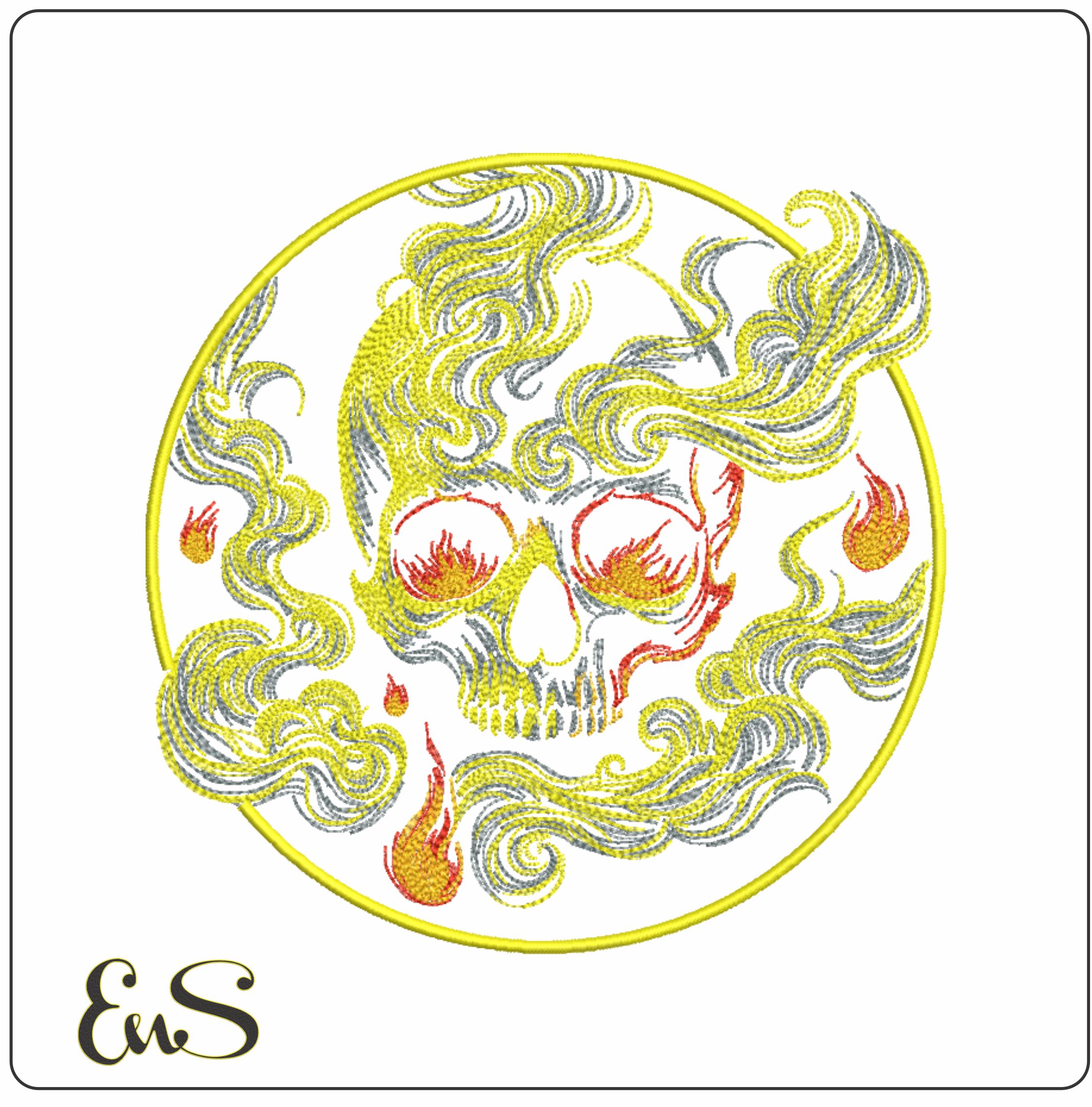Flaming Skull