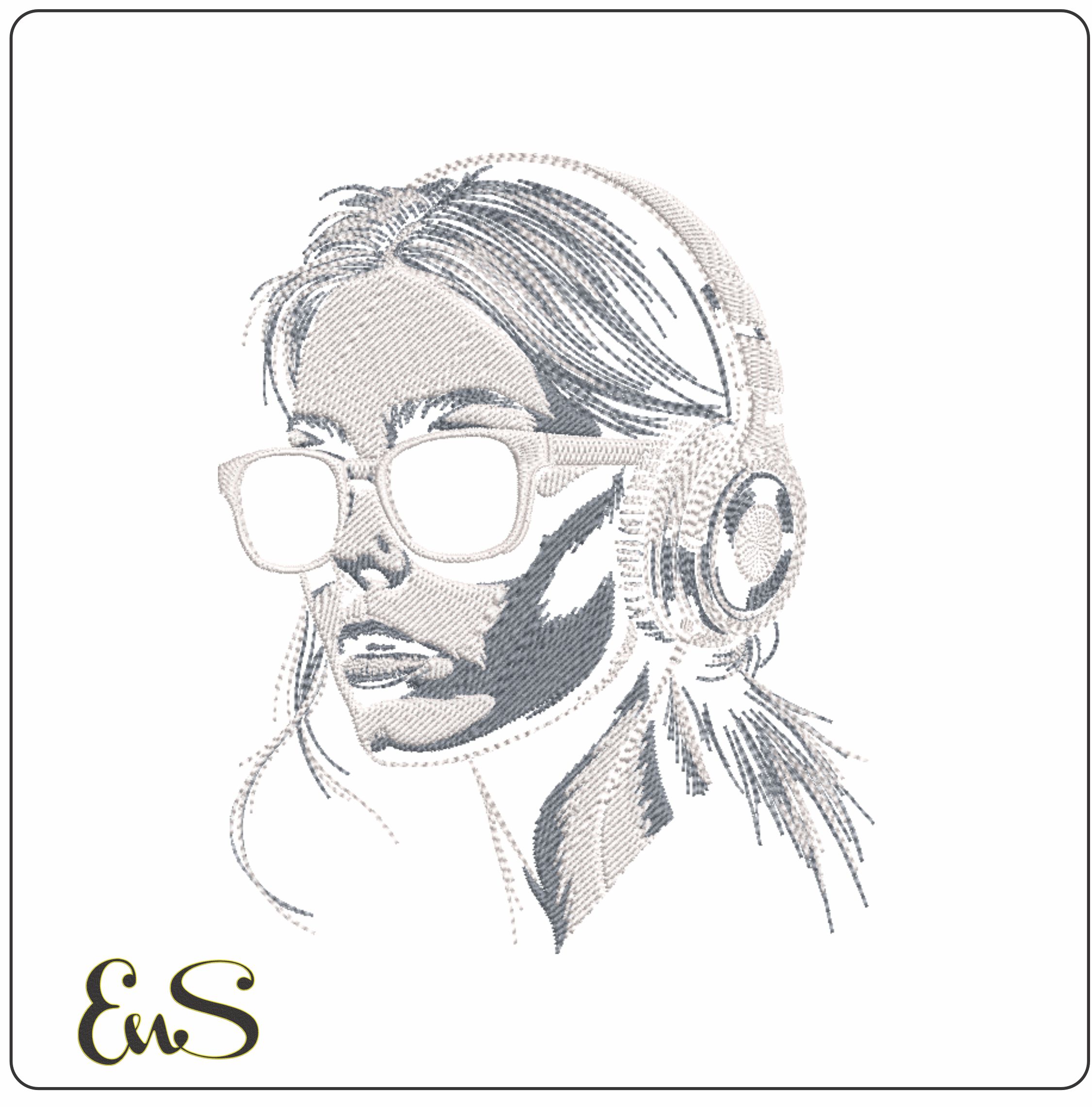 Mono Chrome Cool Girl