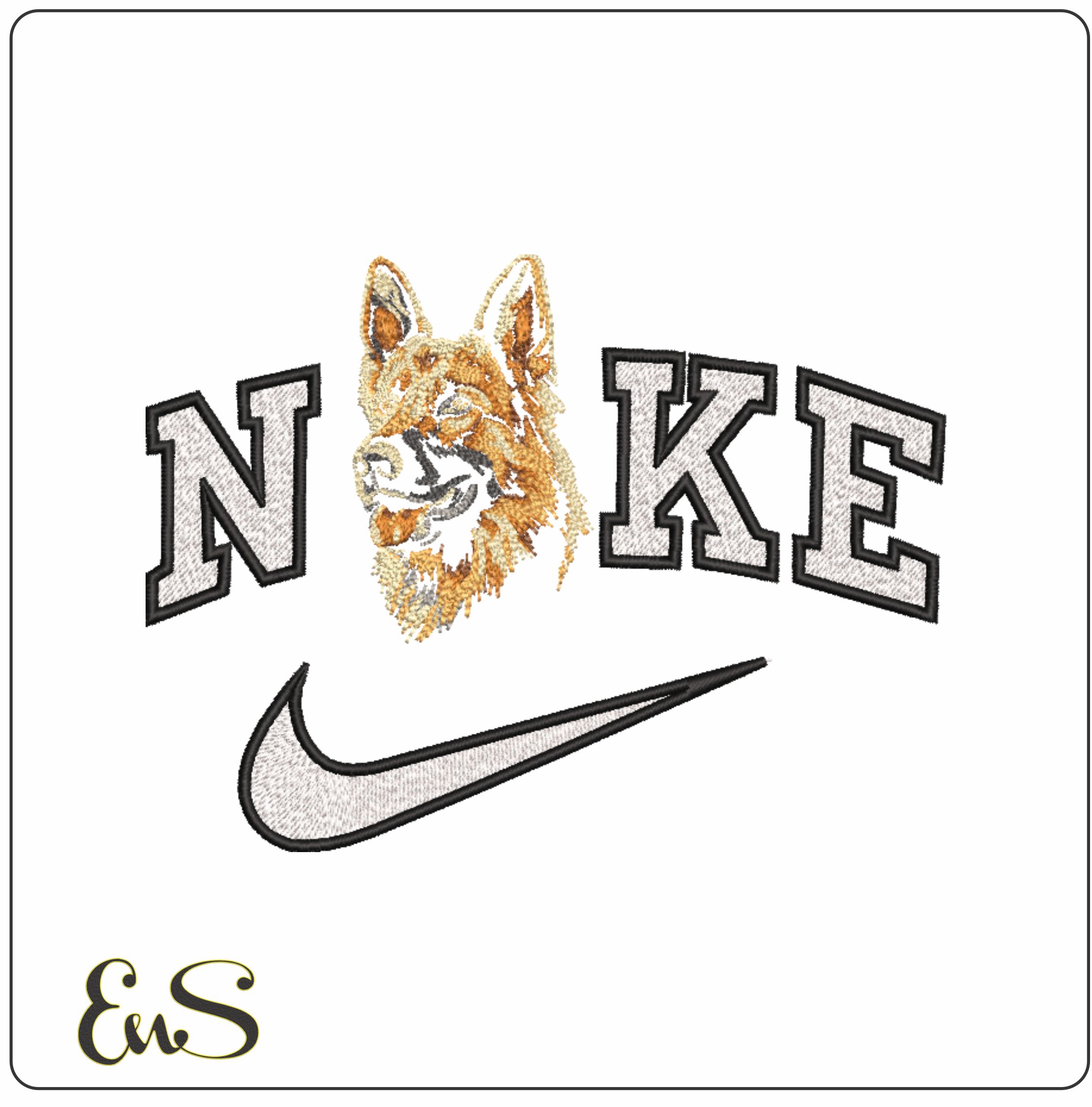 Nike German Shepherd Head Panting
