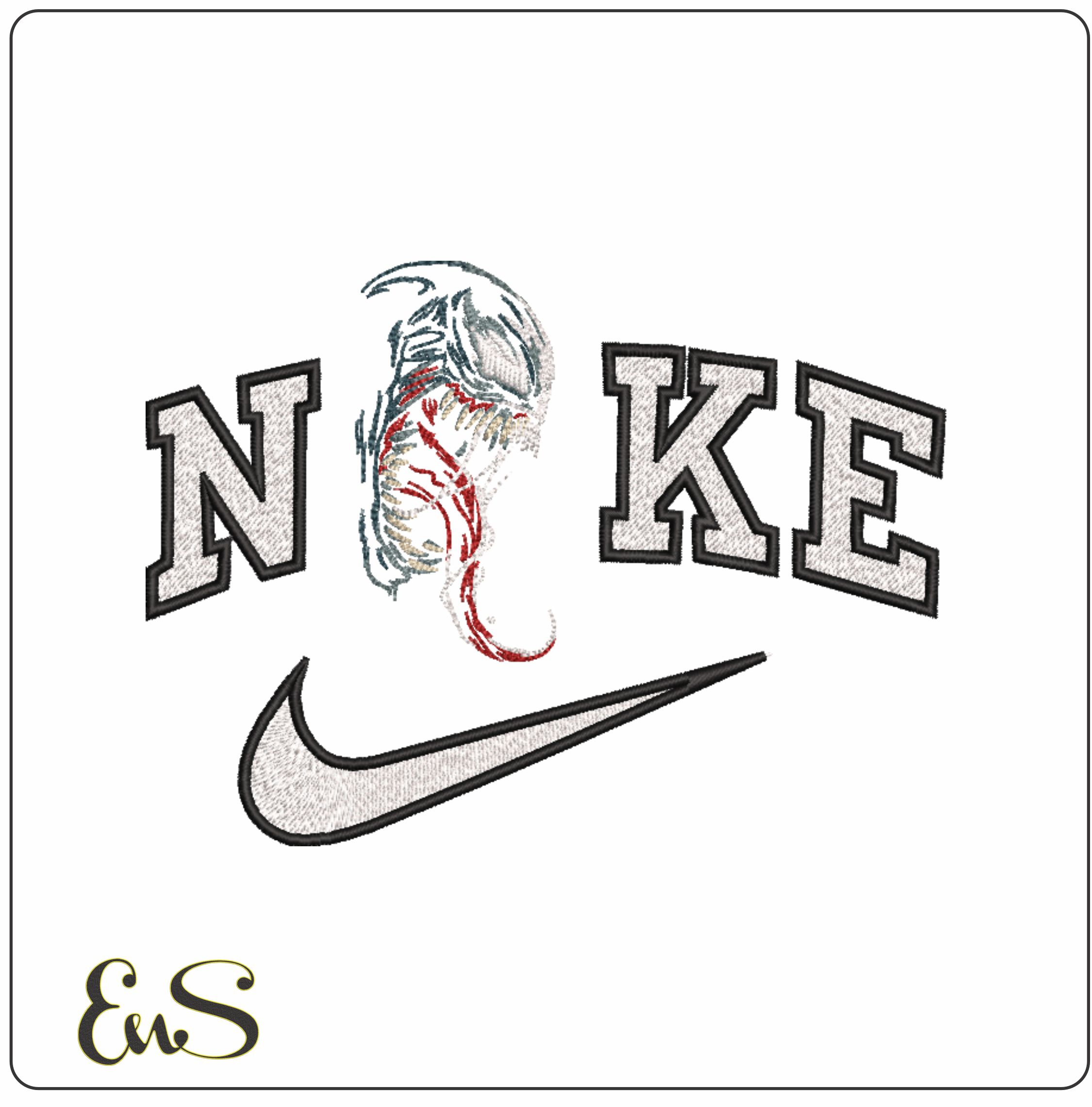 Nike Venom Line Art Marvel Comics