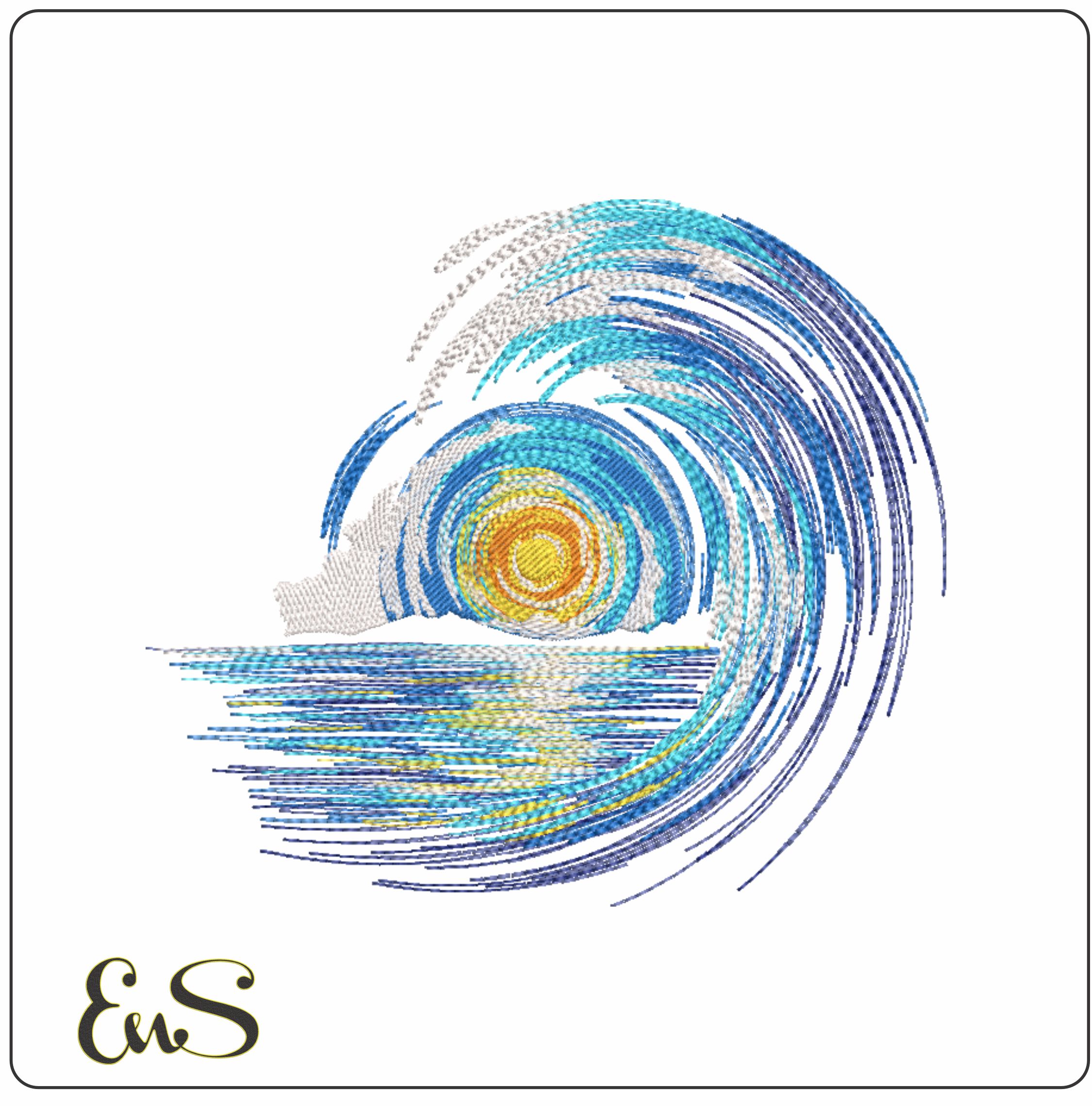 Sunset In The Ocean Wave