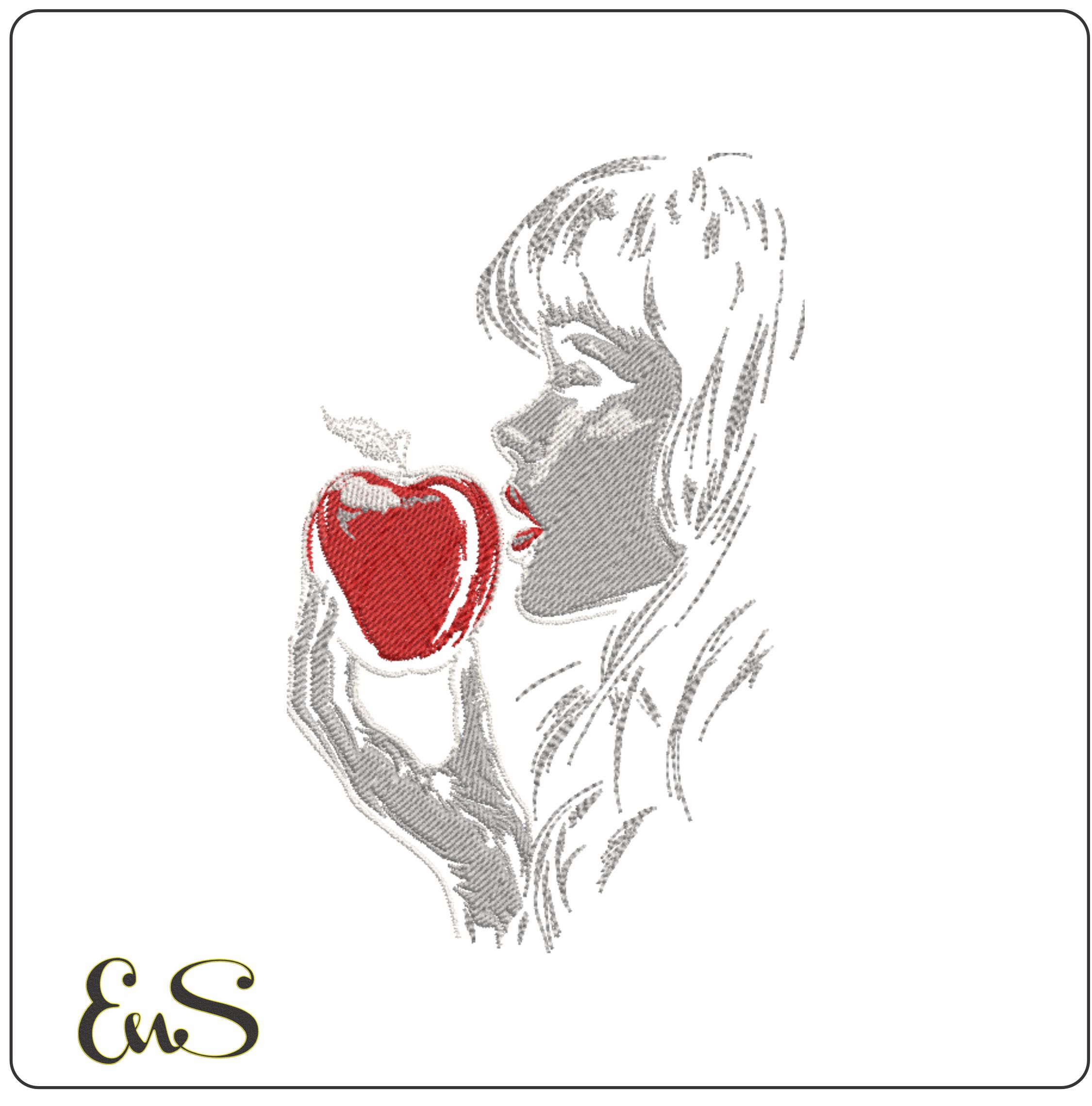 Woman Holding Apple