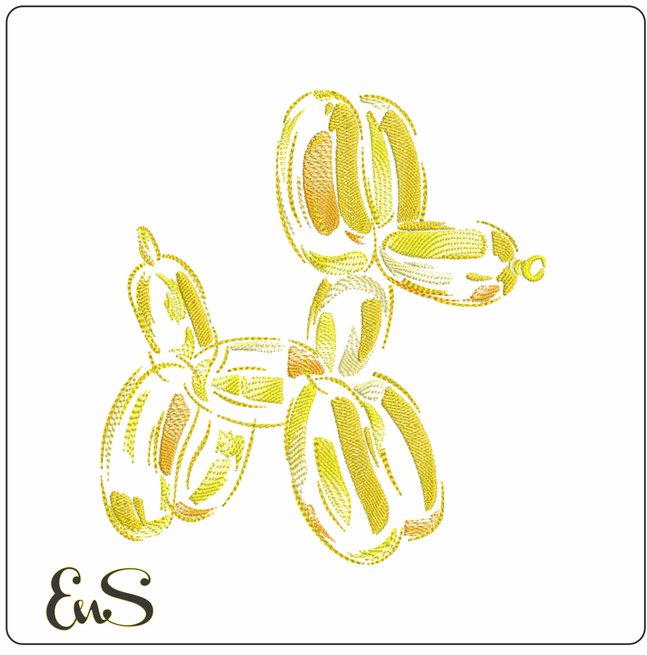 Yellow Balloon Dog