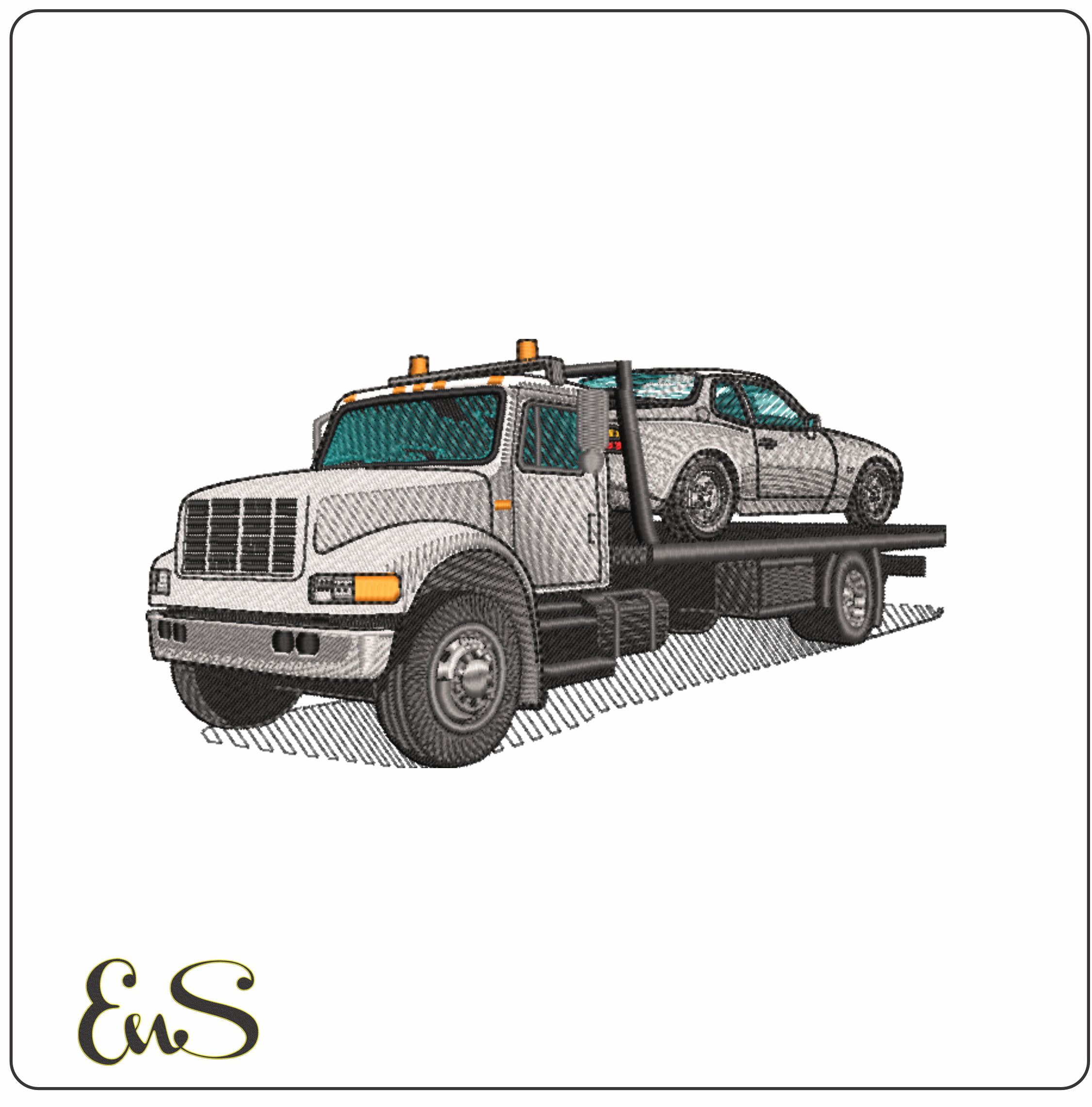 Car Transporter With Porsche 944 On Truck