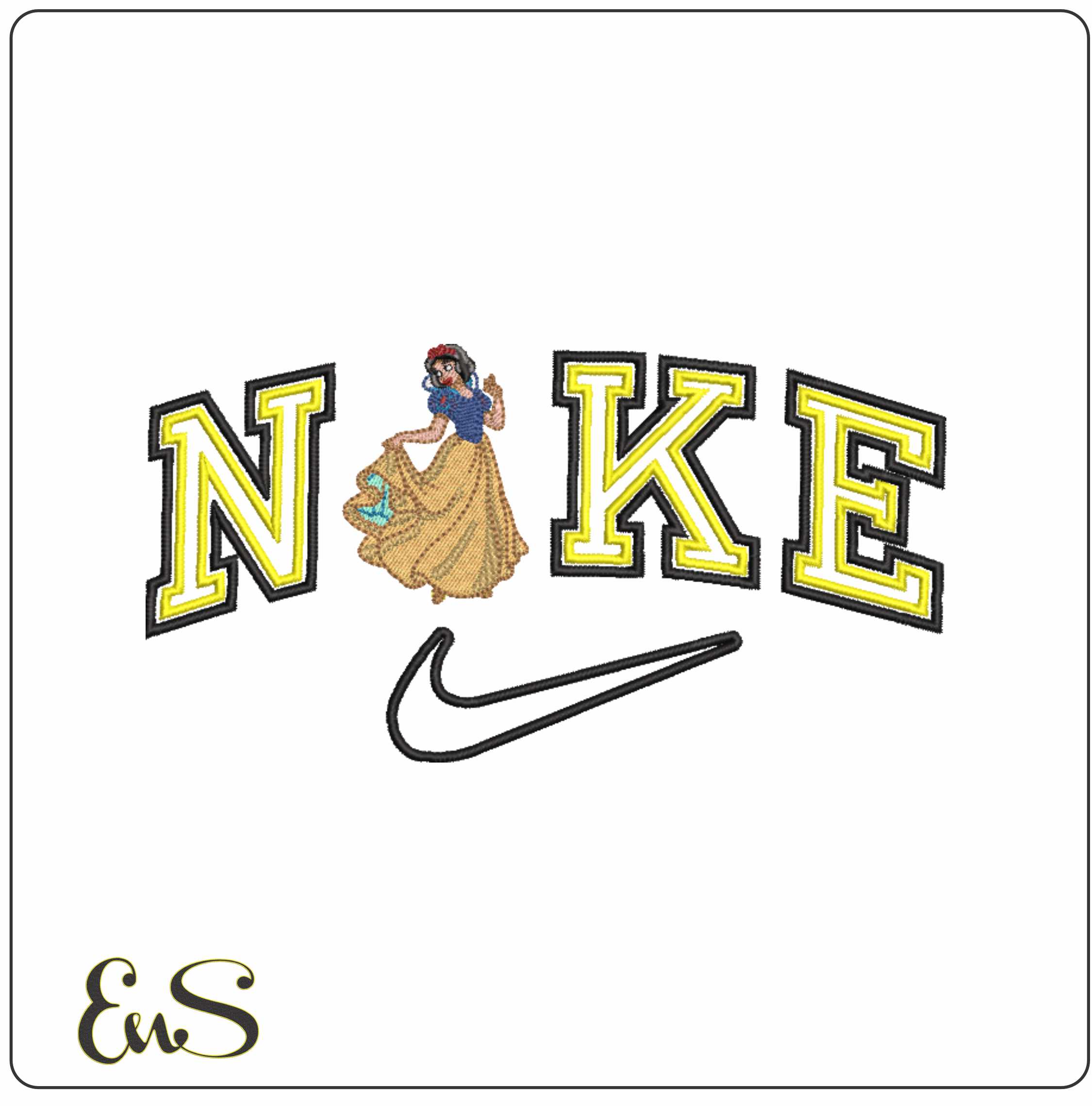 Nike Snow White Outline