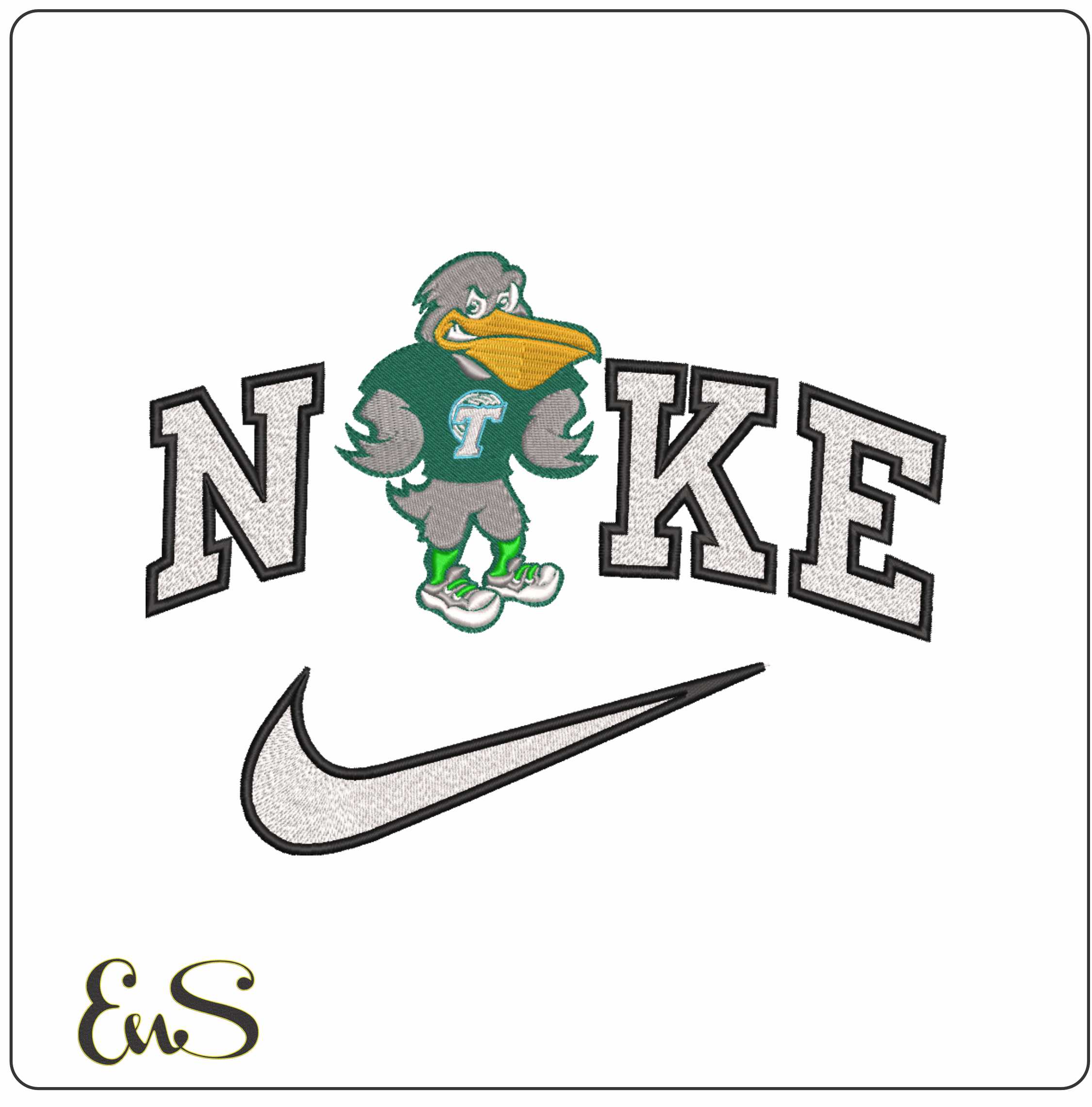 Nike Tulane Green Wave Mascot Tulane University