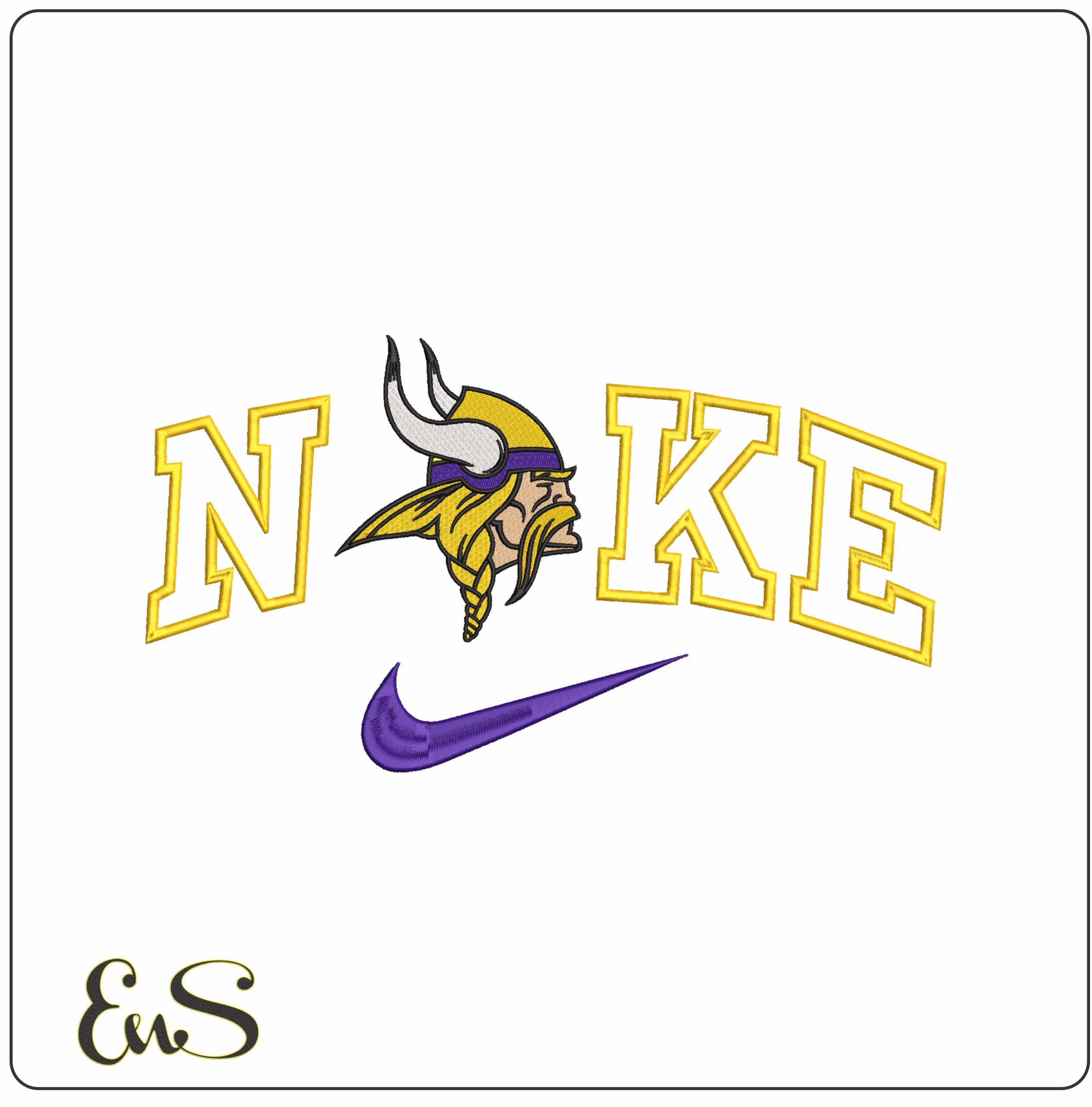 Nike Vikings Outline
