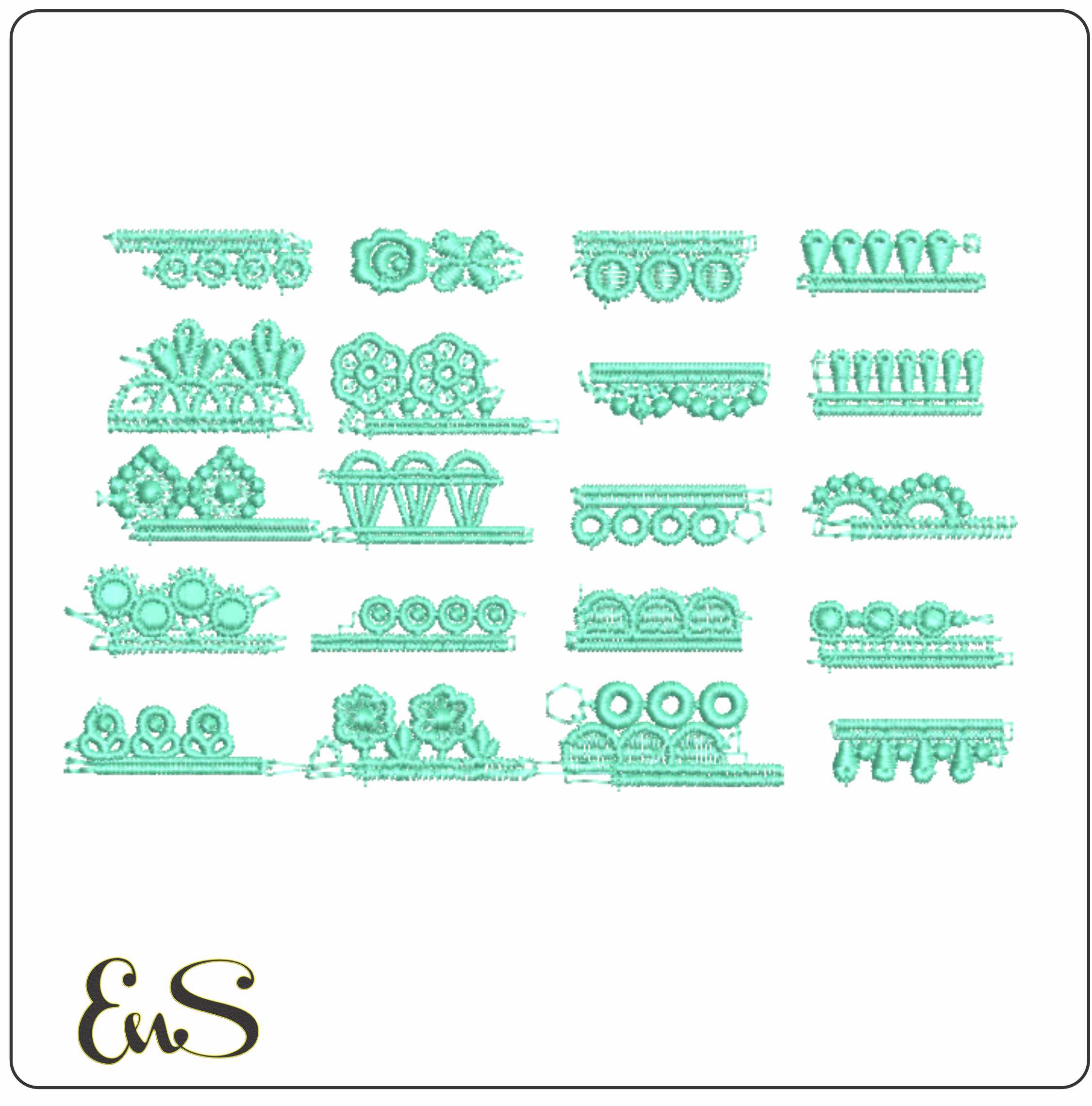 Border Lace Panels 10 20Mm 100 Design 2