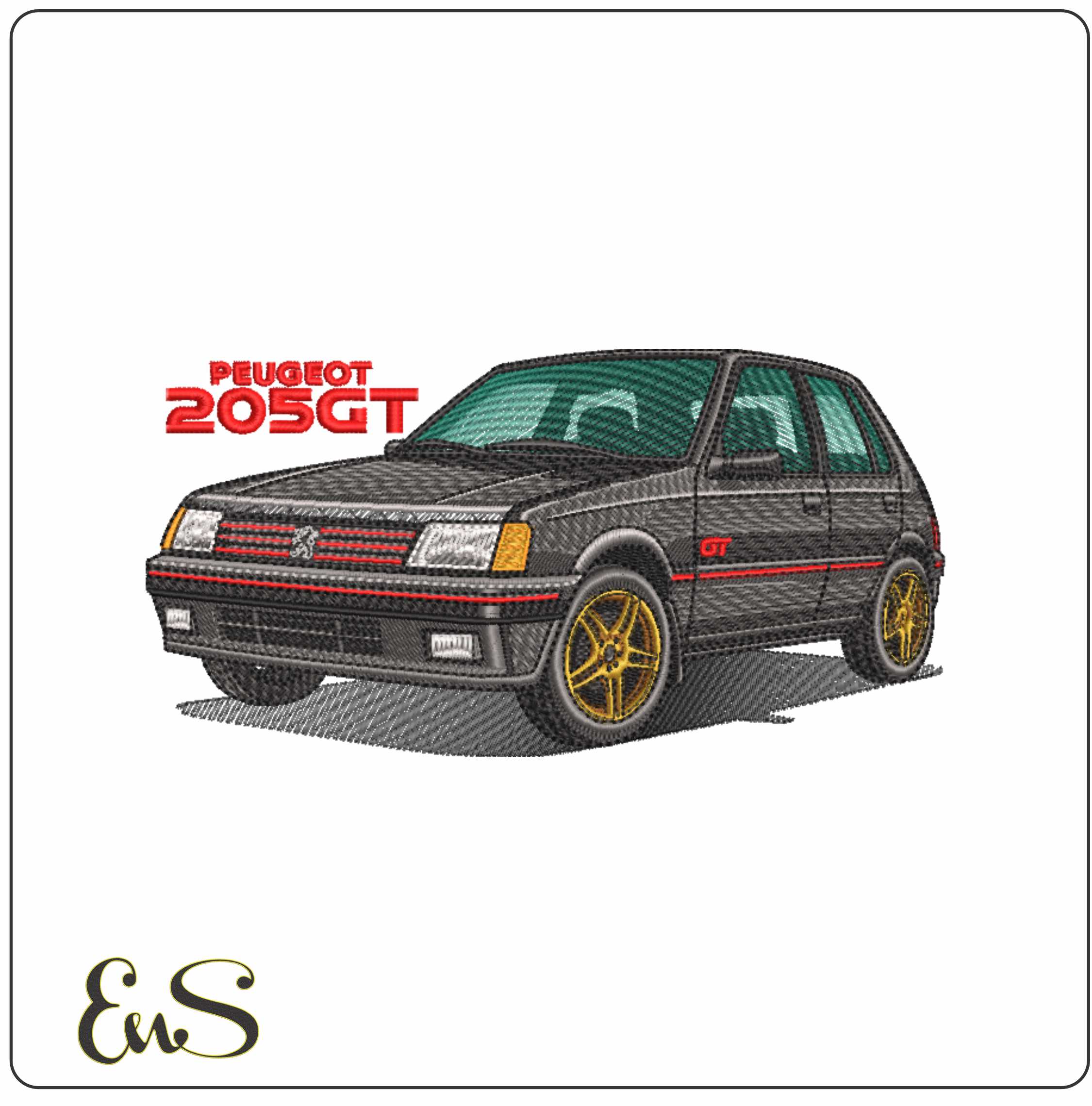 Peugeot 205 Gti With Name